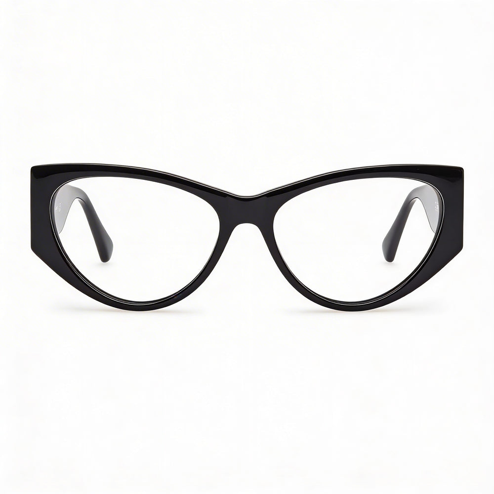 Gafas de sol MaxMara Mm5174 de plástico para mujer, color negro brillante, 55 mm
