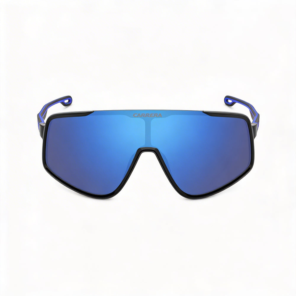 Carrera 4017/S Men's Casual Black Blue ECO Polyamide Frame Sunglasses Blue Multilayer Lenses 99mm
