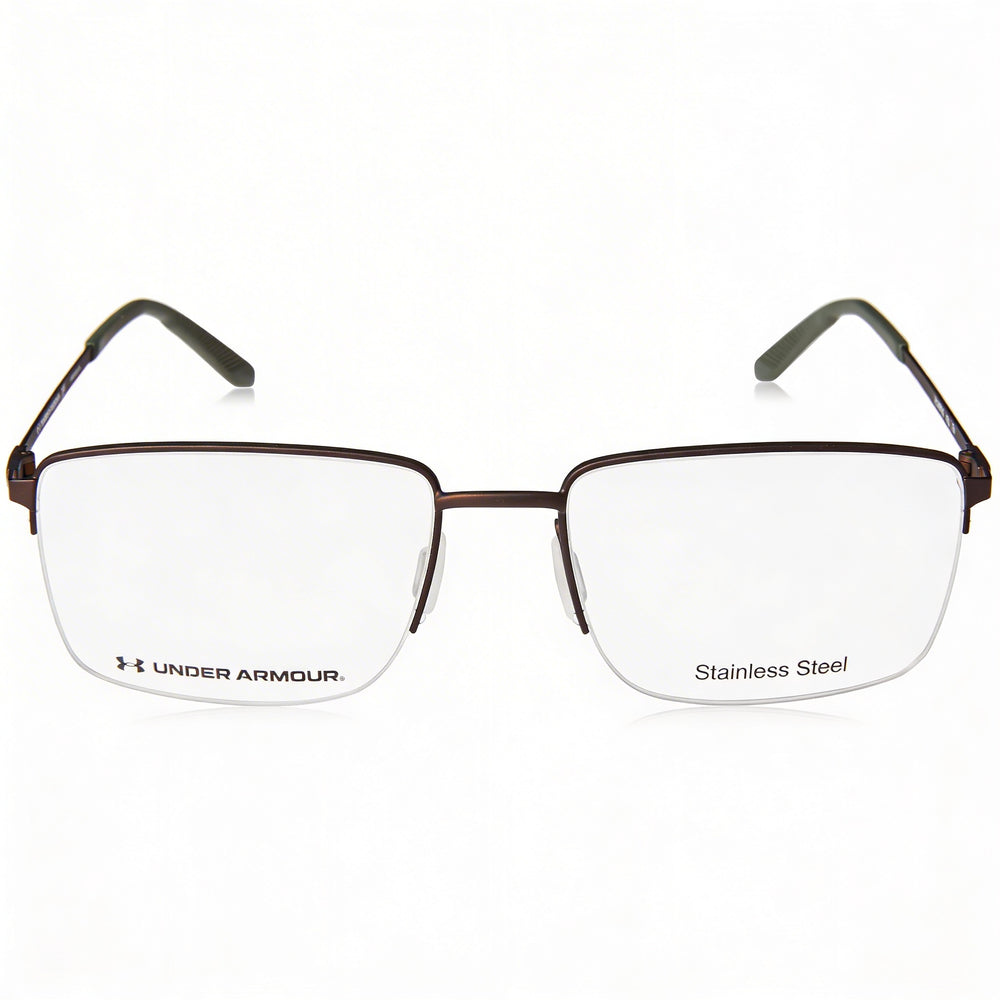 Under Armour Ua 5016/G Men's Brown Stainless Steel Metal Frame Optical Glasses with Demo Lenses - 58mm