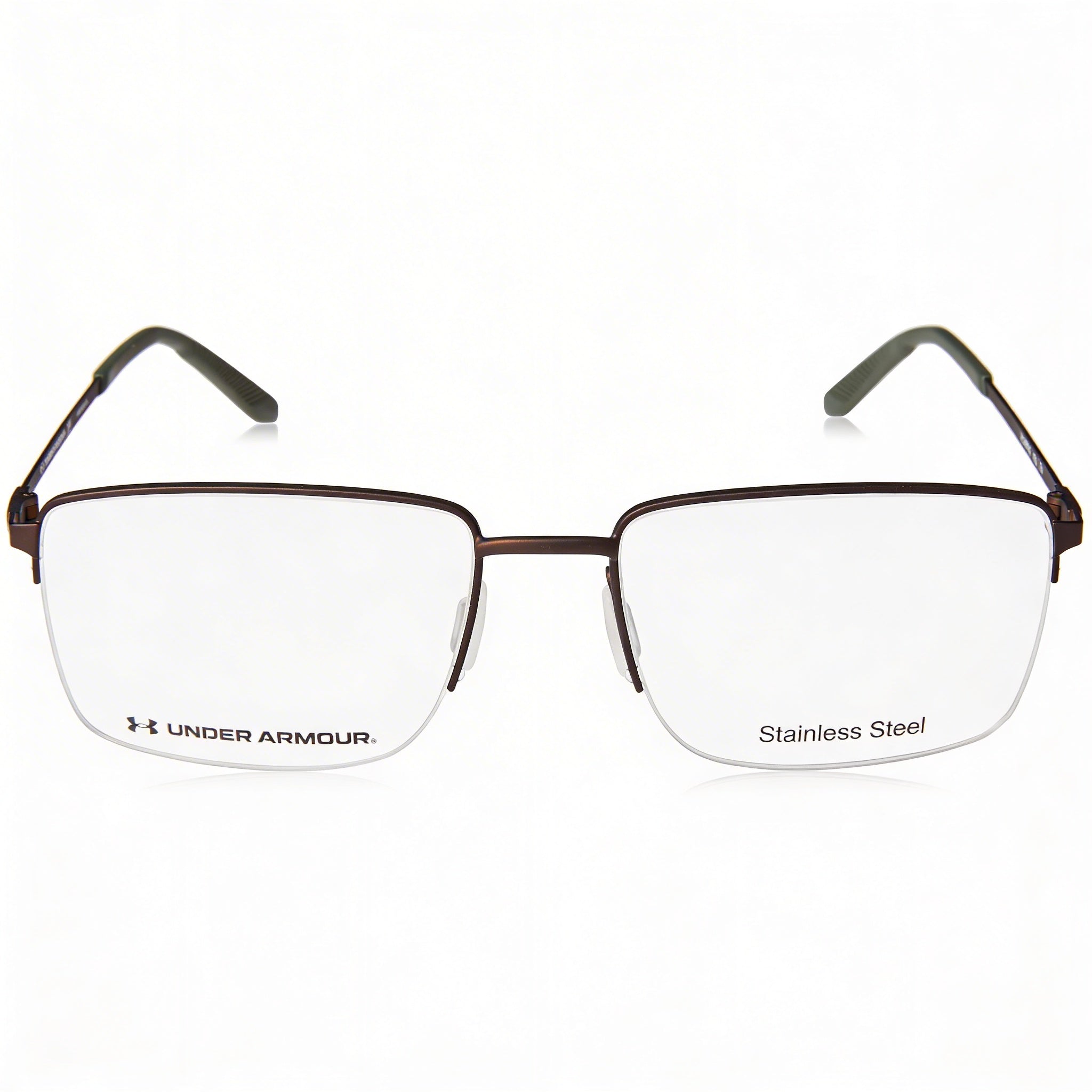 Under Armour Ua 5016/G Men's Brown Stainless Steel Metal Frame Optical Glasses with Demo Lenses - 58mm, Photo 2