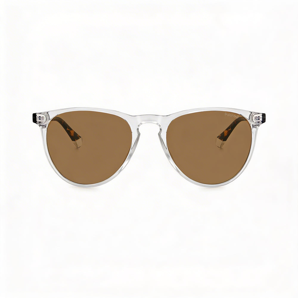 Polaroid Essential Women's Crystal Gold Polycarbonate Frame Bronze Polarized UV Protection Sunglasses 54mm