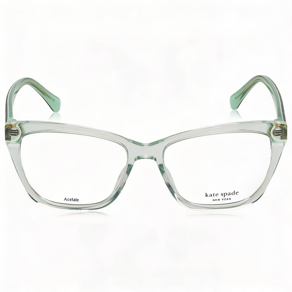 Gafas de sol de acetato verdes modernas para mujer Kate Spade New York 55mm