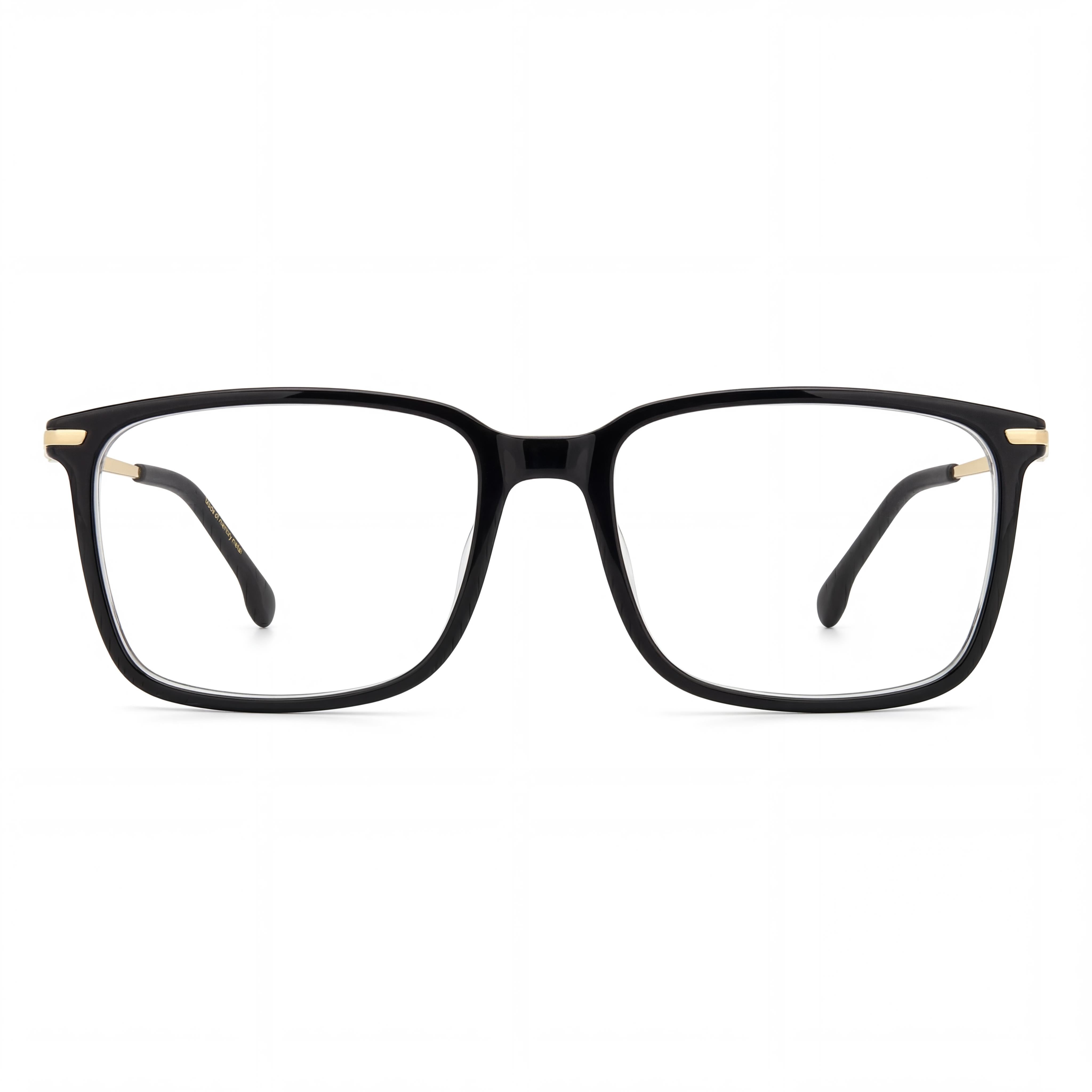 Carrera Unisex RECTANGULAR / CUADRADO Plástico Negro Montura de Cristal Policarbonato Sin-Lentes Gafas de 55mm, Photo 2