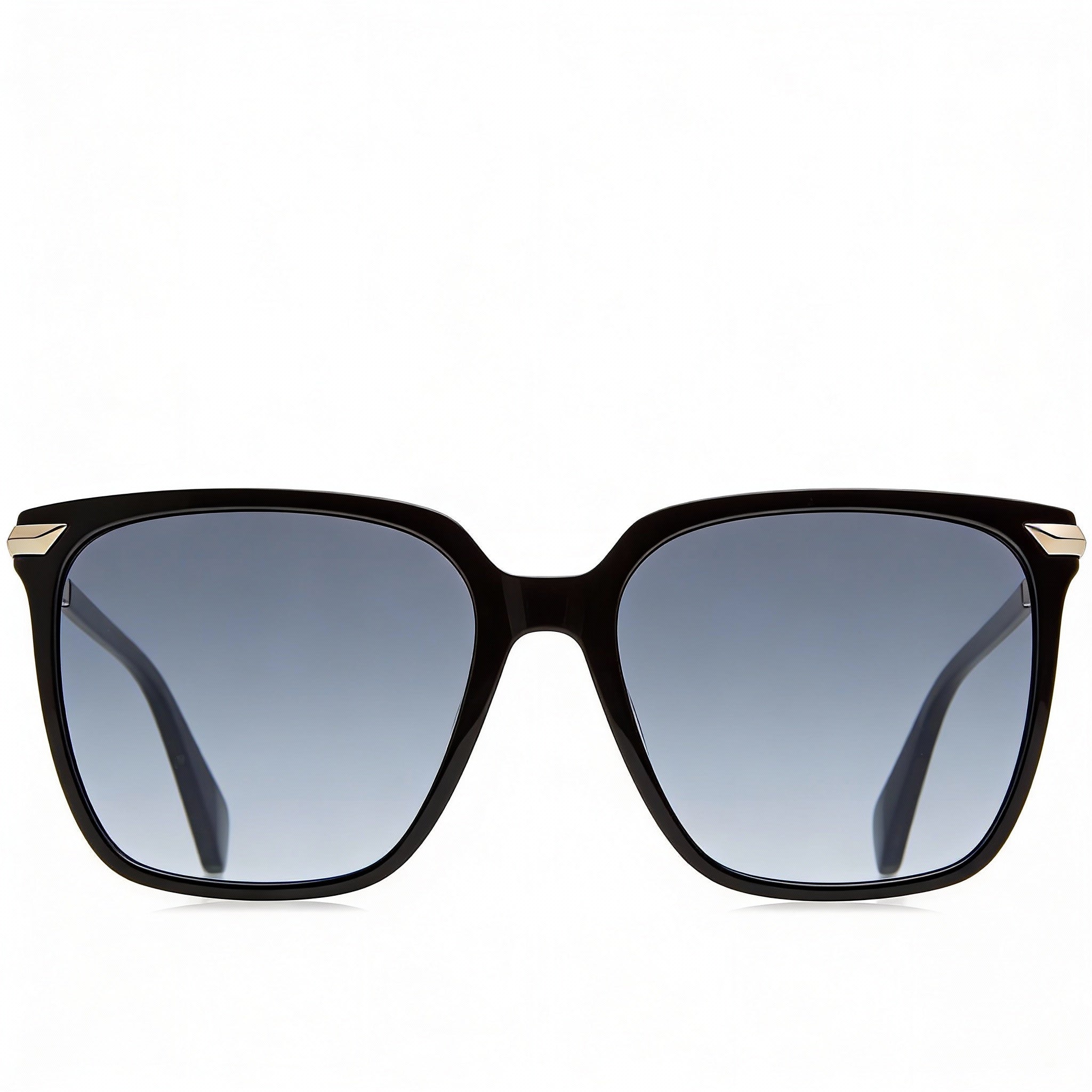 Gafas de sol cuadradas no polarizadas de acetato negro para mujer de Rag & Bone Modern Rnb1066/s, 55 mm, Photo 2