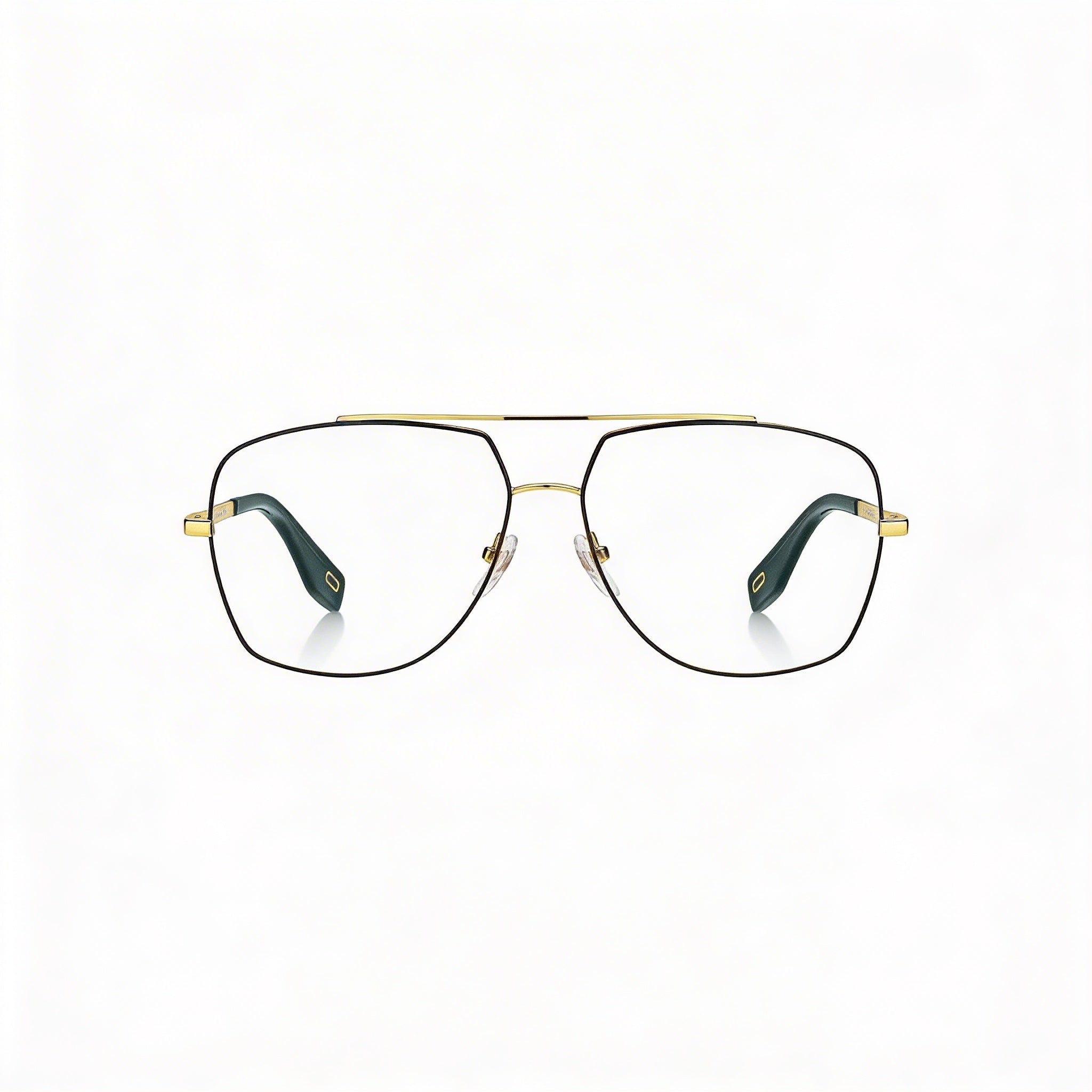 Marc Jacobs Marc 271 Unisex Gold Black Metal Frame Aviator Style Polarized Sunglasses 58mm Lens, Photo 2