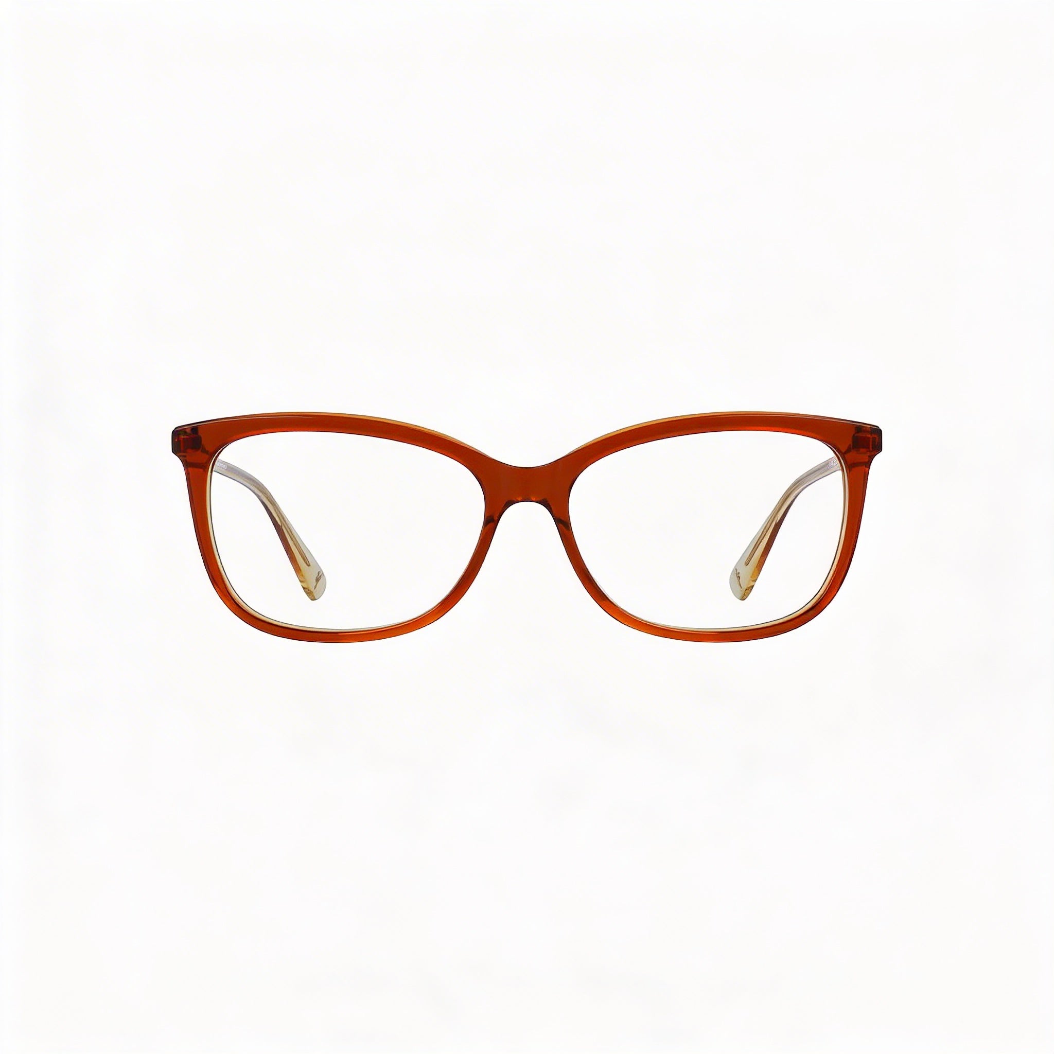 Longchamp Modern Men’s Eyewear with Alloy Steel Construction, Featuring Caramel Frame and Polycarbonate Lenses in Caramel, 54mm, Photo 2