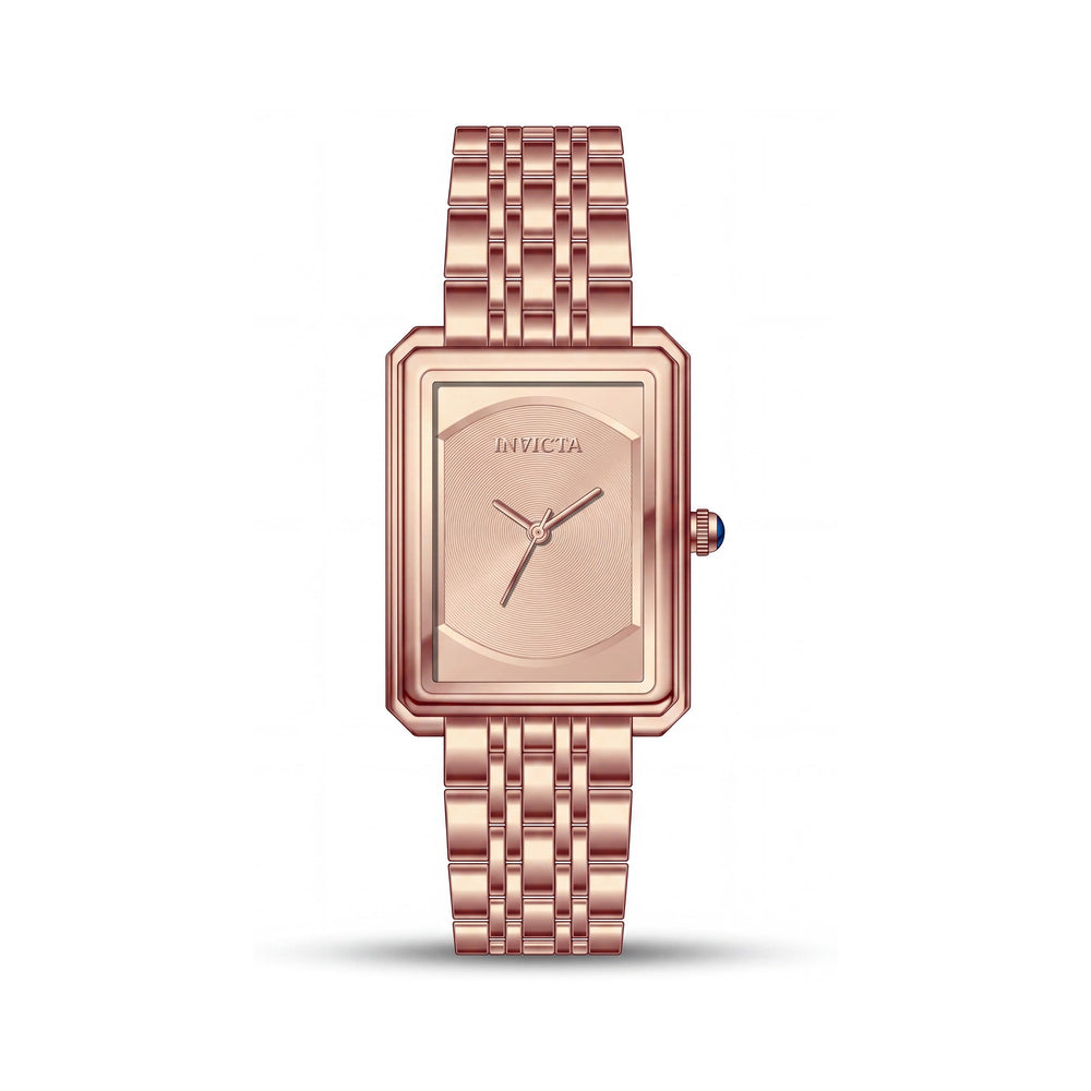 Invicta Wildflower 69327 Reloj de pulsera de cuarzo de 26 mm para mujer con caja de acero inoxidable y esfera en oro rosa