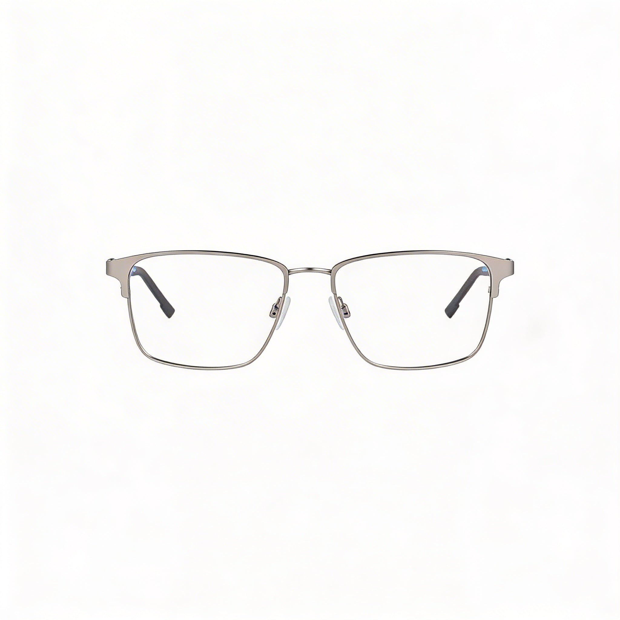 Flexon E1154 Men's Acetate Optical Frames, Satin Silver Cerulean with Multicolor Polycarbonate Lenses, Photo 2