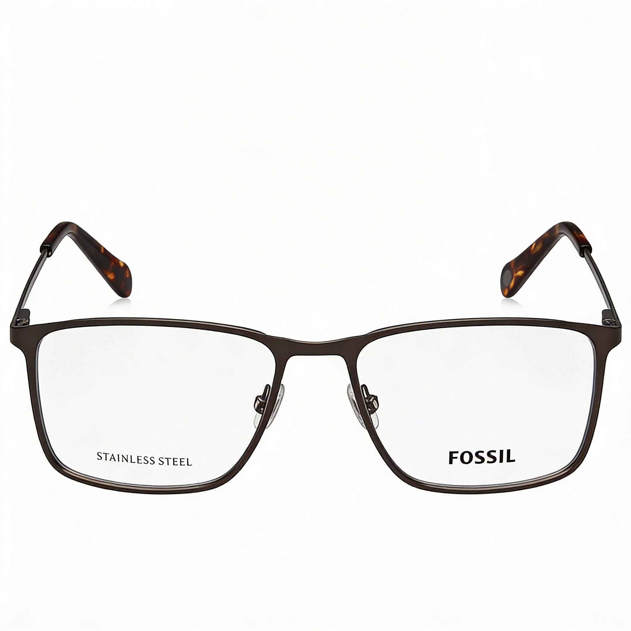 Gafas de sol unisex Fossil FOS 7091/G con montura de acero inoxidable en tono oscuro y lentes de policarbonato no polarizado de 53 mm., Photo 2