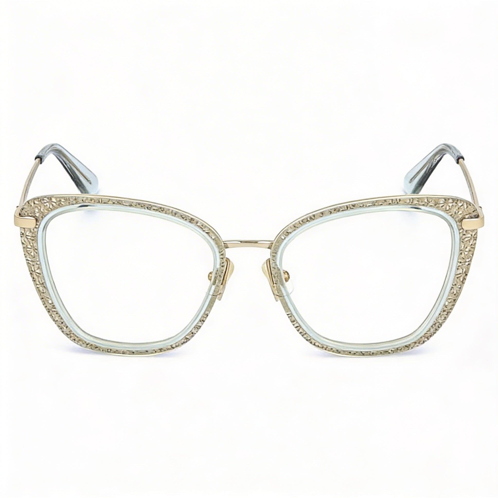 kate spade new york Gafas unisex de aleación de acero modernas verde transparente y dorado con lentes de policarbonato verde de 51 mm, Photo 2