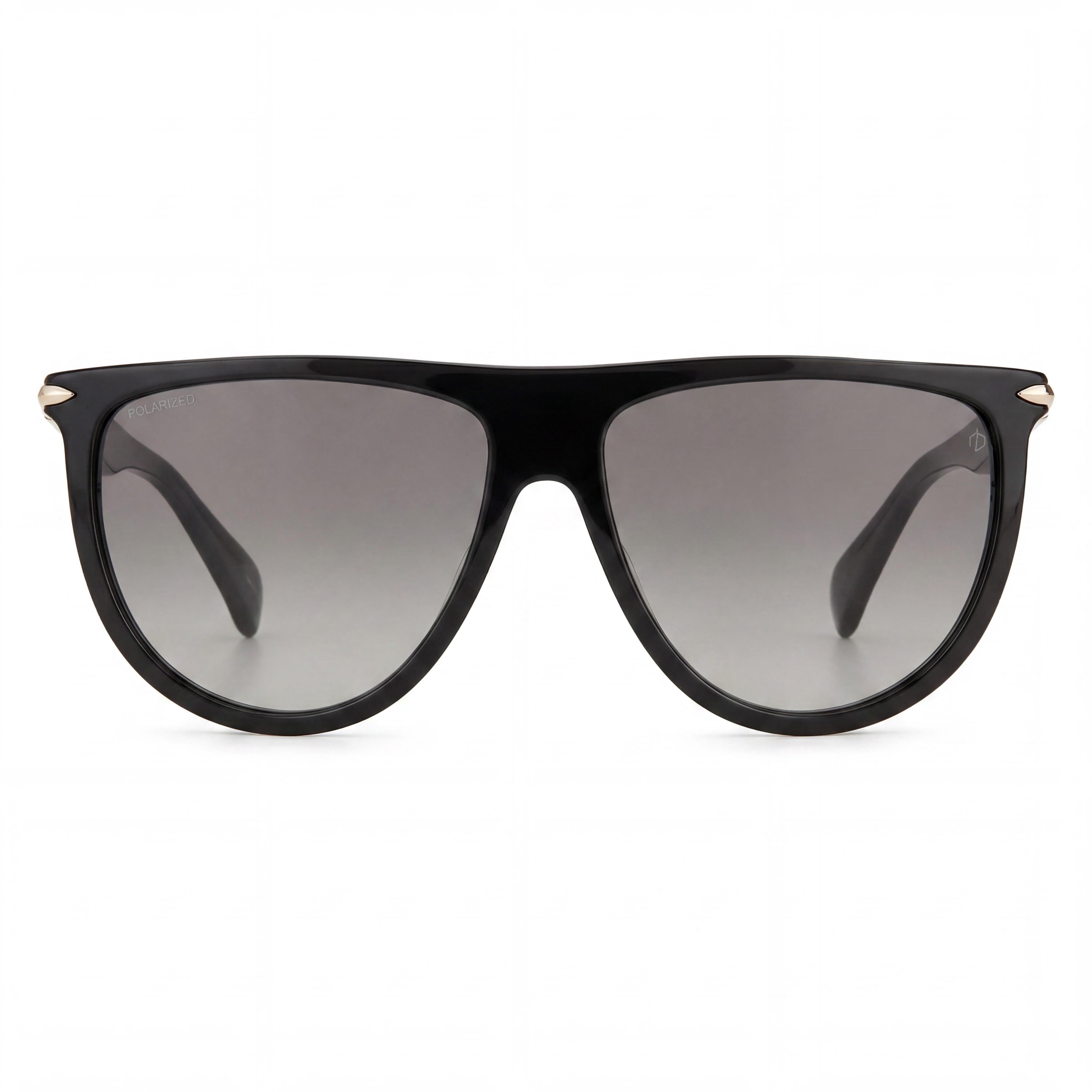 Gafas de Sol rag & bone Rnb1056s para Mujer, Armazón de Plástico Negro, Lentes Grises con Protección UV, 57-14-140, Photo 2