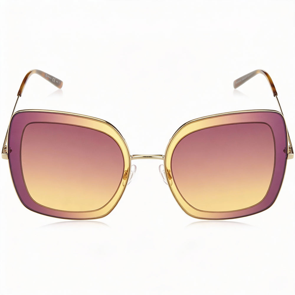 M Missoni Cat Eye Women's Metal Gold Grey Doubleshade Sunglasses 52mm