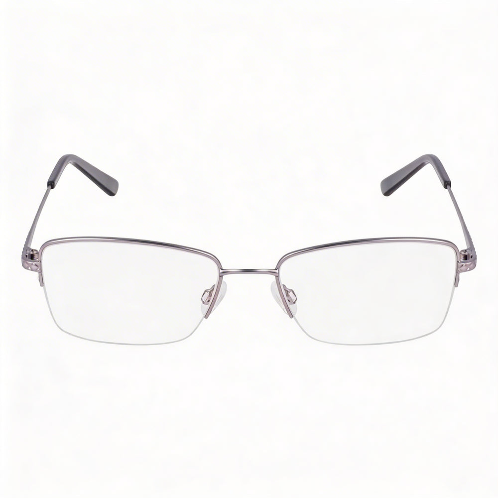 Gafas Flexon Classic, con montura metálica en color gris plomo satinado, diseño unisex, 54 mm de ancho de lente