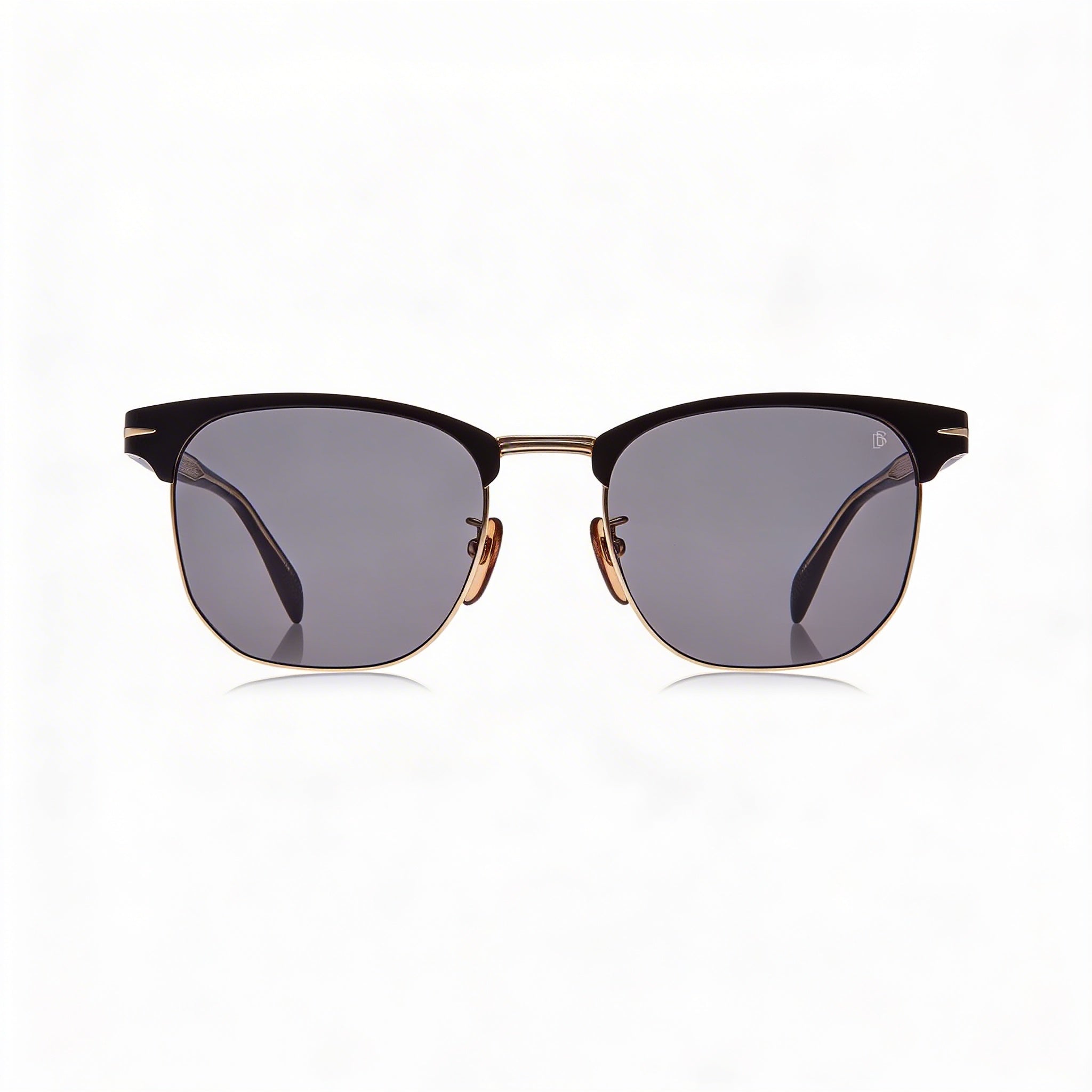 Gafas de sol Carrera Db 7057/F/S unisex de aleación de acero, montura negra, lentes negras mate, protección UV de 56mm, Photo 2