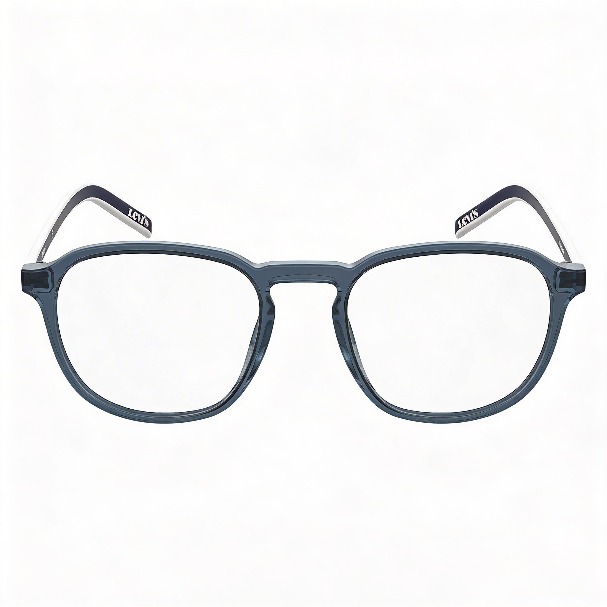 Monturas de plástico azul Levi's Lv 1024 para mujer, graduables, con lentes de plástico de demostración (50 mm, puente de 20 mm), Photo 2