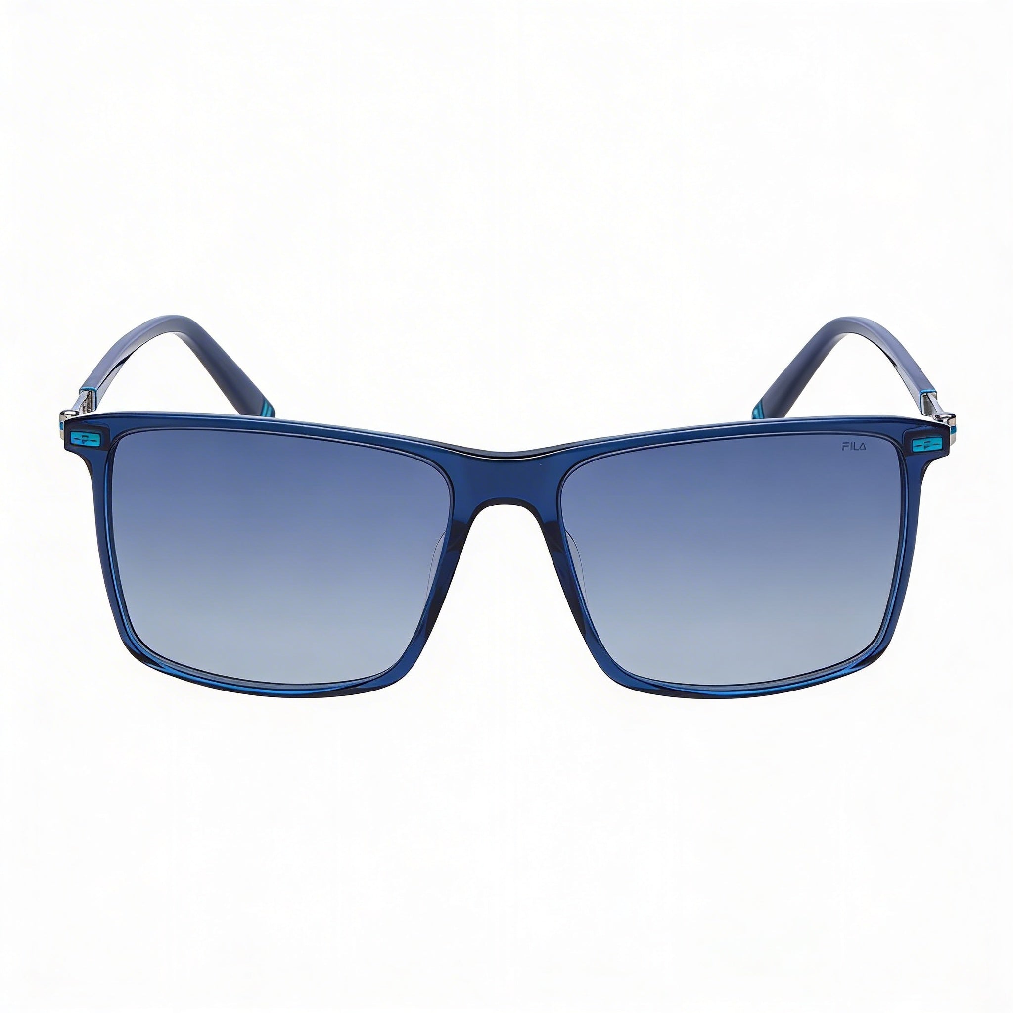 FILA Modern Men's Blue Transparent Acetate UV Protection Sunglasses 57mm, Photo 3
