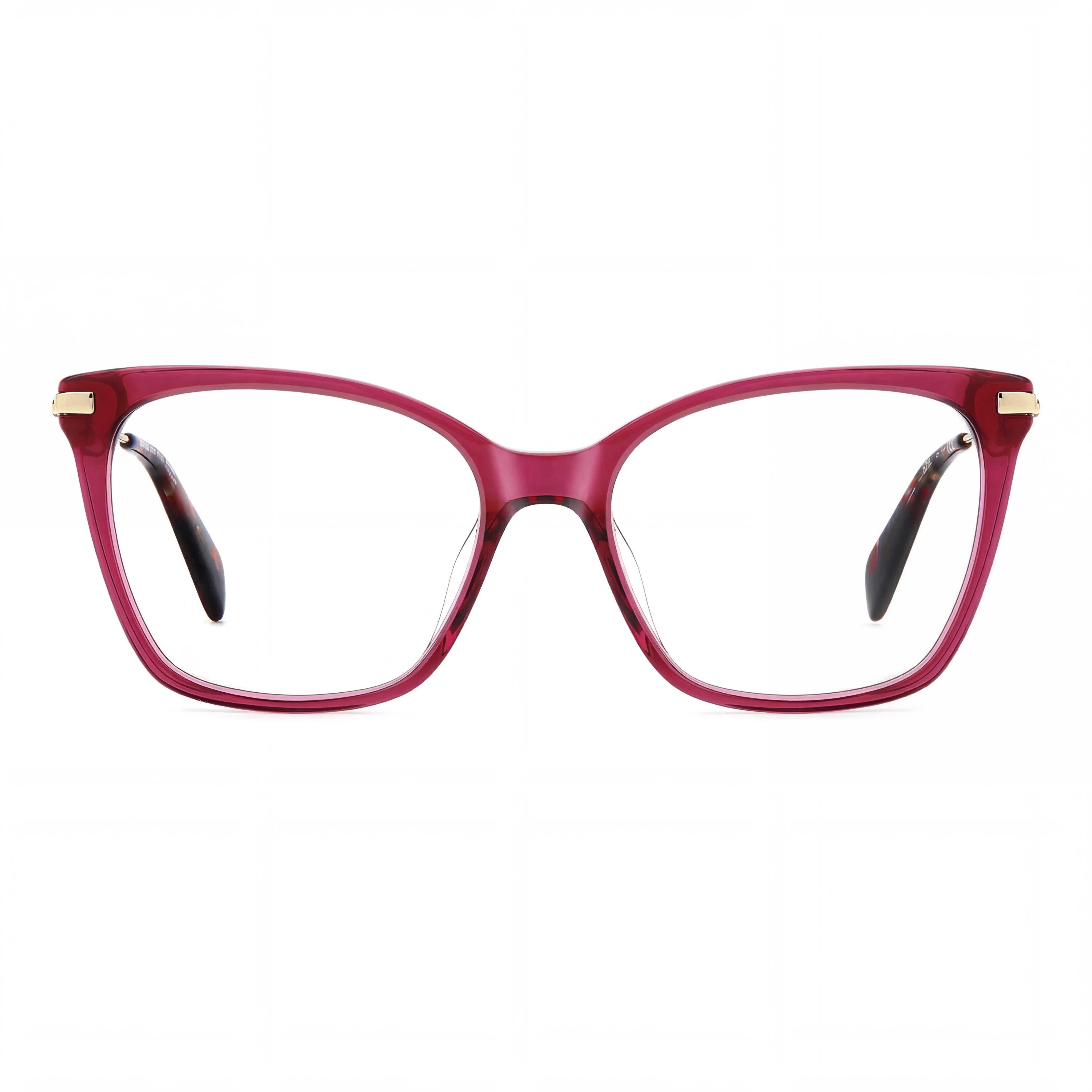 kate spade new york Monturas ópticas casuales de material compuesto de acero inoxidable rojo para mujer 52-16-140, Photo 2