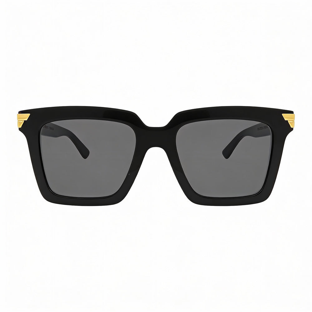 Gafas de sol Bottega Veneta Unapologetic para mujer, de acetato negro y gris, sin polarizar, con protección UV de 53 mm