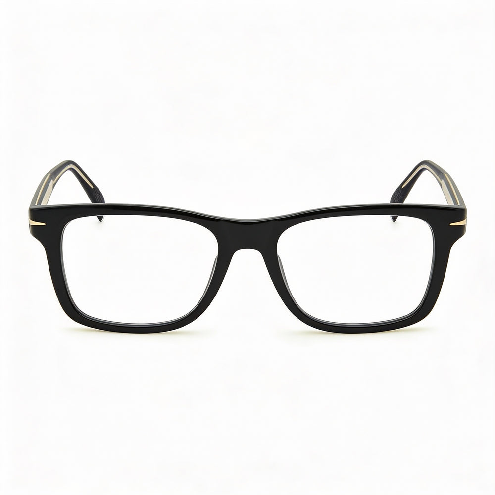 Gafas de sol David Beckham Modern DB 1073/BB para hombre con montura de acetato y cristales de policarbonato, color negro dorado, 52 mm