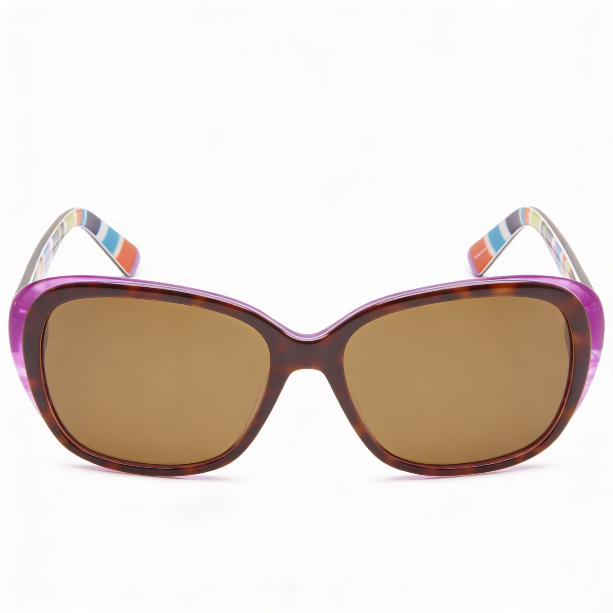 Kate Spade New York Hilde Unisex Tortoise Purple Plastic Polarized UV Protection Prescription-Ready Sunglasses 54mm, Photo 2