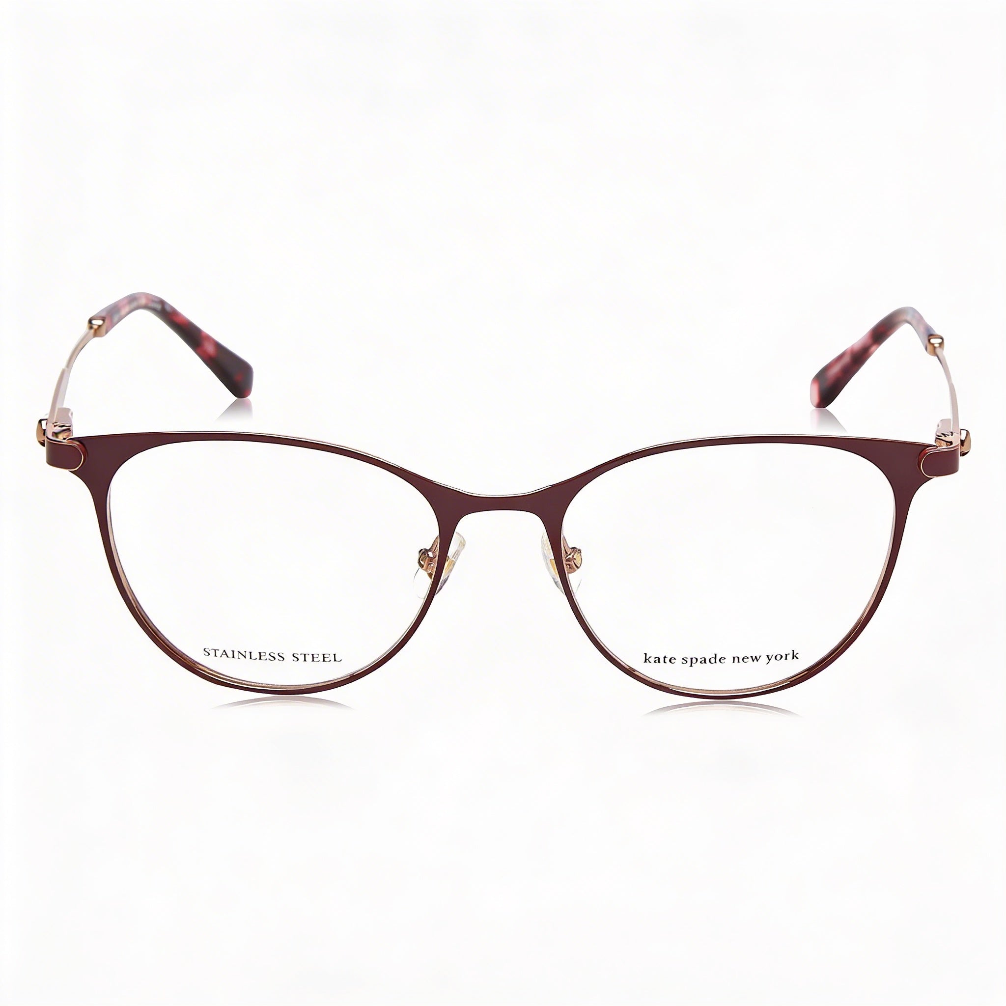 kate spade new york Lida/G Women's ROSE GOLD RED Stainless Steel Frame Polarized Lens Sunglasses 50mm, Photo 2