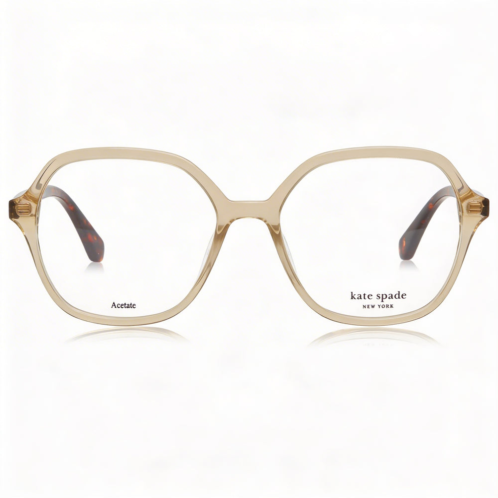 kate spade new york Casual Women's Beige Acetate Optical Eyeglasses 53-16-140