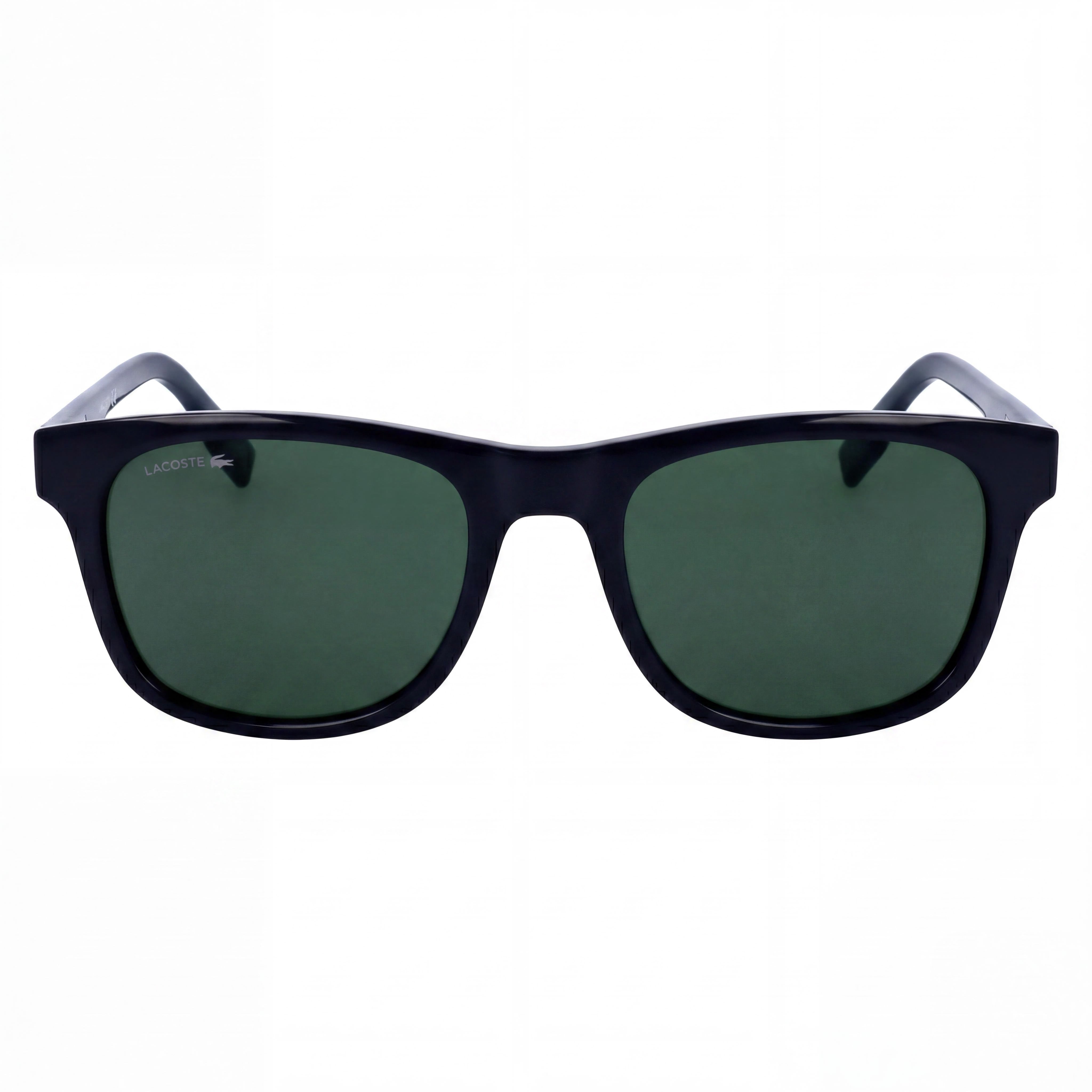 Lacoste Classic Unisex Black Acetate 54mm Sunglasses with Solid Green UV Protection Lenses, Photo 2