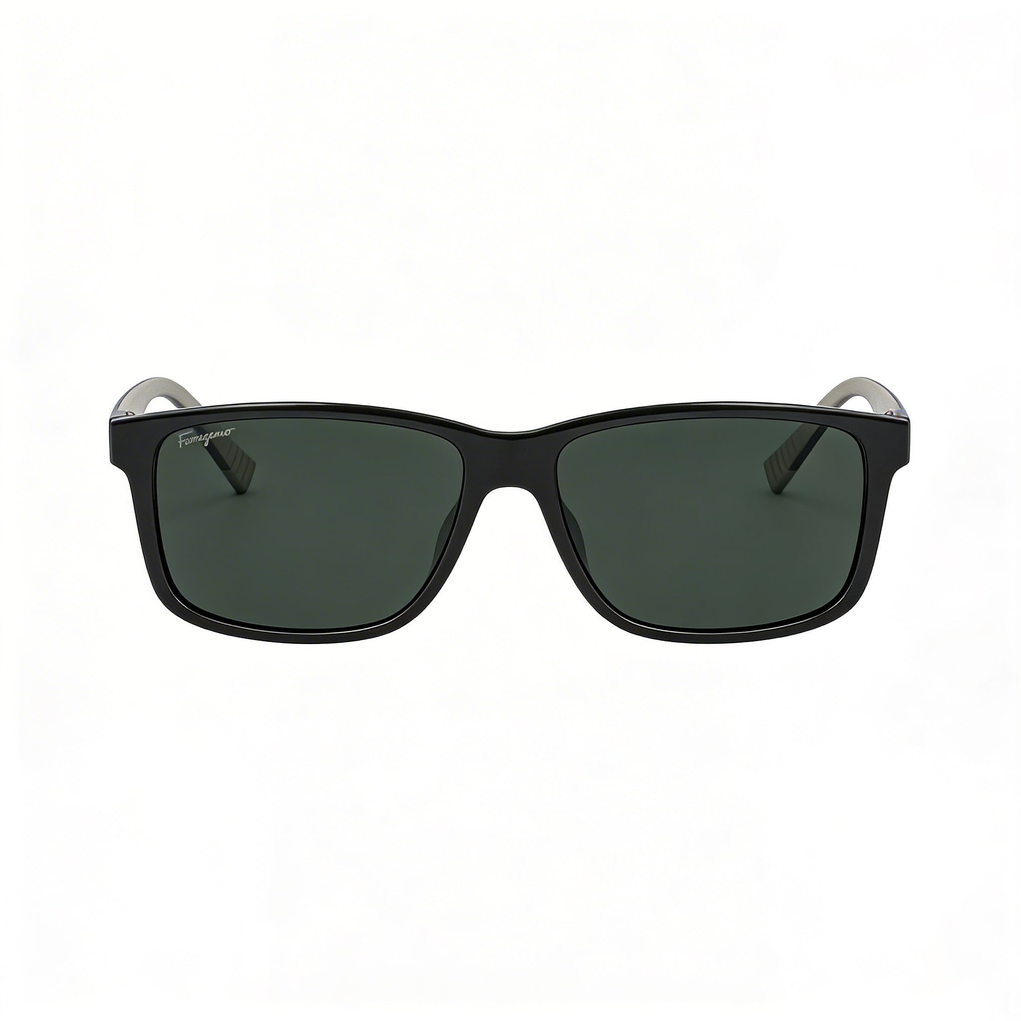 Ferragamo SF938S Unisex Plastic Sunglasses Dark Green Beige 57mm, Photo 2
