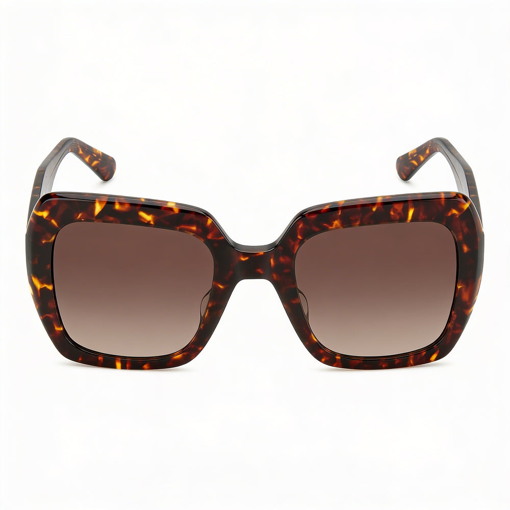 Gafas de sol Kate Spade New York Naomi/S para mujer, montura cuadrada de plástico Havana, color marrón, protección UV, 52 mm