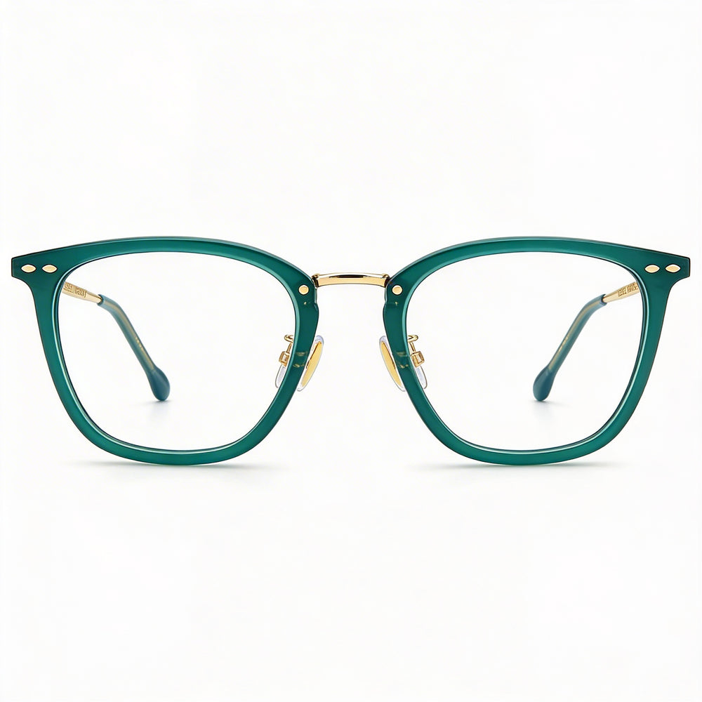 Gafas de sol Isabel Marant Modern Im 0045 unisex con montura dorada y verde, lentes de policarbonato, 50-21-150 mm