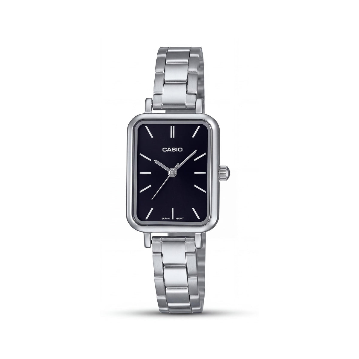 Casio LTP-V009D-1EUDF Women's Quartz Movement Silver Black Stainless Steel Water Resistant Analog Watch 22mm, Photo 1