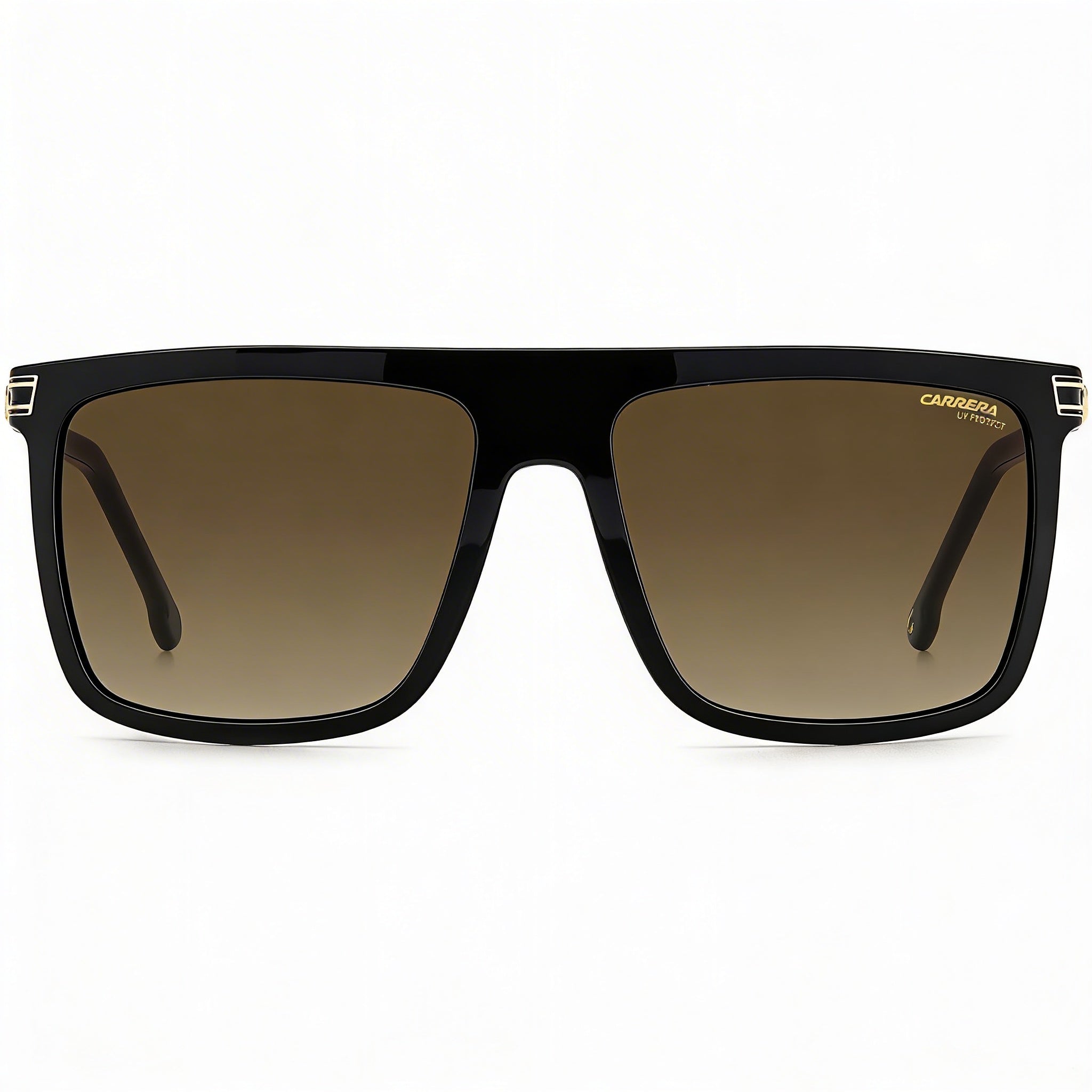 Carrera 1048/S Unisex Black Grey Brown Shaded Polyamide Frame, Grey Brown Shaded Non-Polarized UV Protection Lenses 58mm, Photo 1