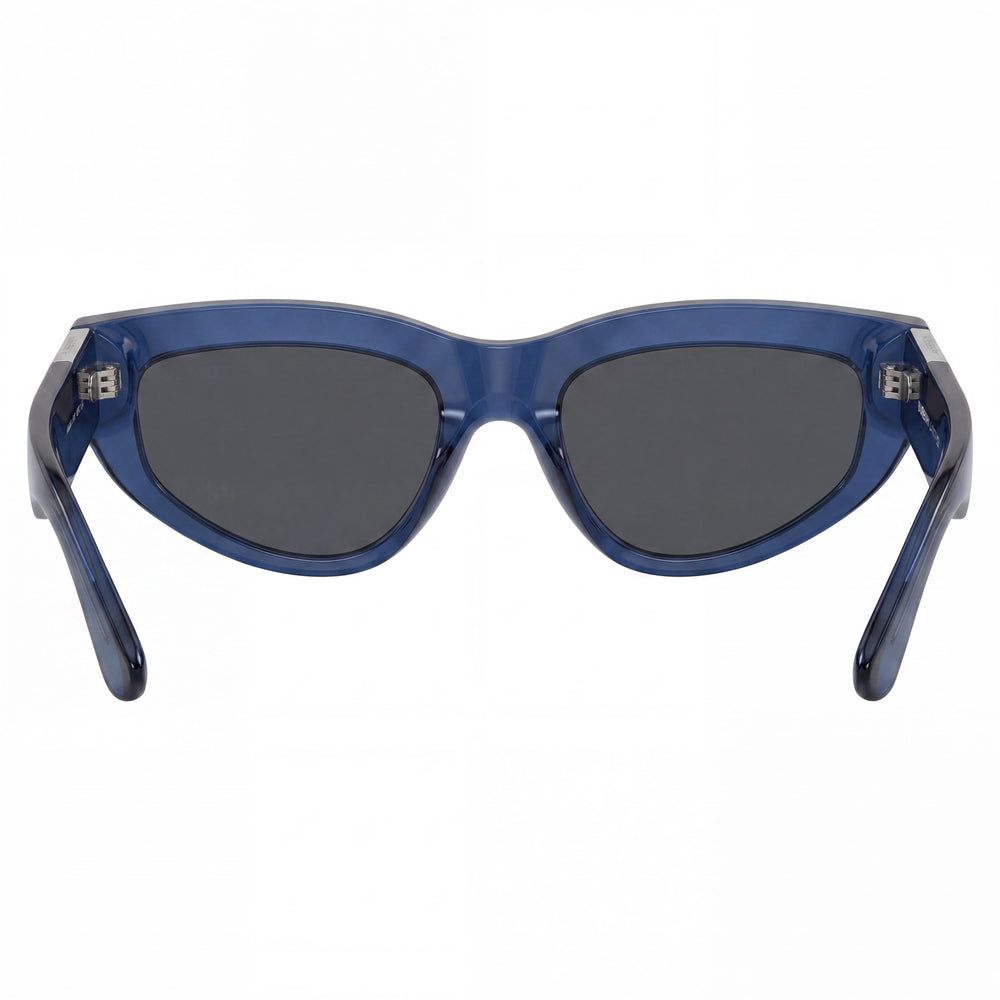 BURBERRY 0be4425u Women's Cat Eye Blue/Dark Grey Plastic Polarized 100% UV Protection 55mm Sunglasses