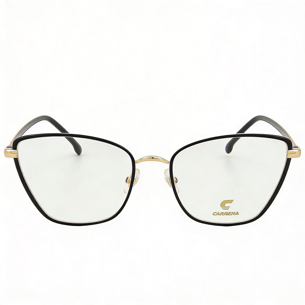 Carrera Carrera 3039 Women's Prescription Eyeglasses with Metal Frame in Matte Black Gold - Size 54mm