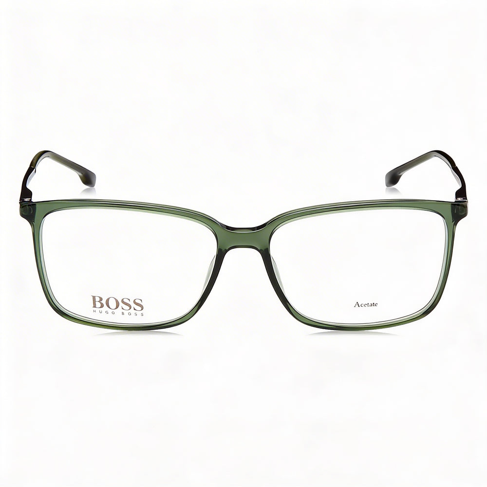 Gafas unisex Hugo Boss 1185/It con montura de plástico verde y lentes de policarbonato de 56 mm