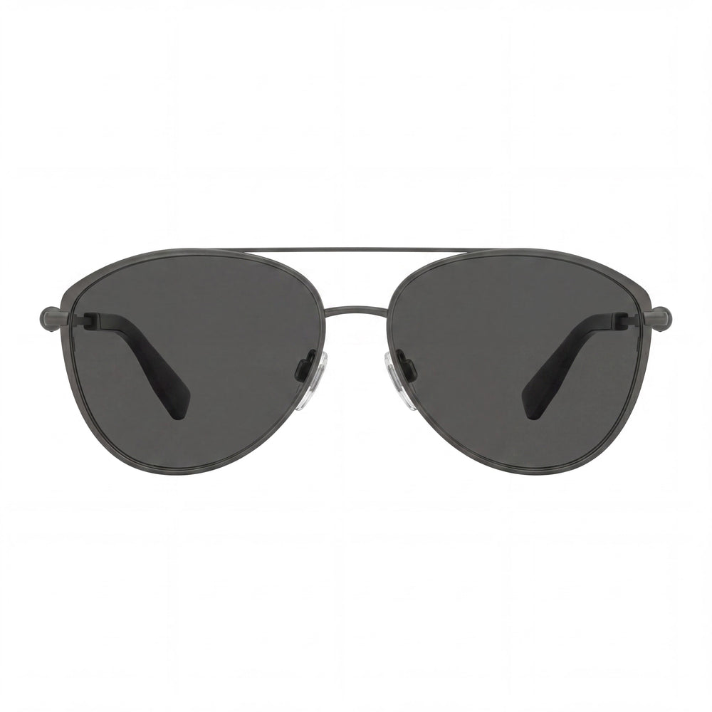 BURBERRY Classic Unisex Dark Grey Metal Frame Non-Polarized Polycarbonate Dark Grey Lens Sunglasses 59mm