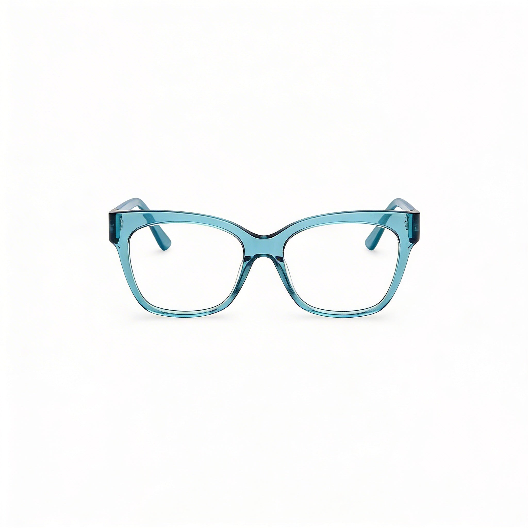 Gafas GUESS de mujer Gu50233 con montura de plástico y lentes de policarbonato transparente en color turquesa nacarado, tamaño 53-17-140mm, Photo 2
