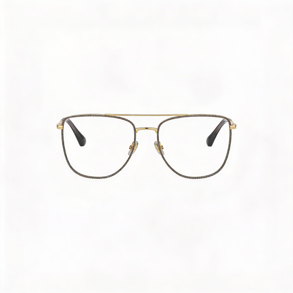 Gafas de sol Jimmy Choo para mujer, cuadradas, de metal brillante en oro rosa y policarbonato, 53 mm