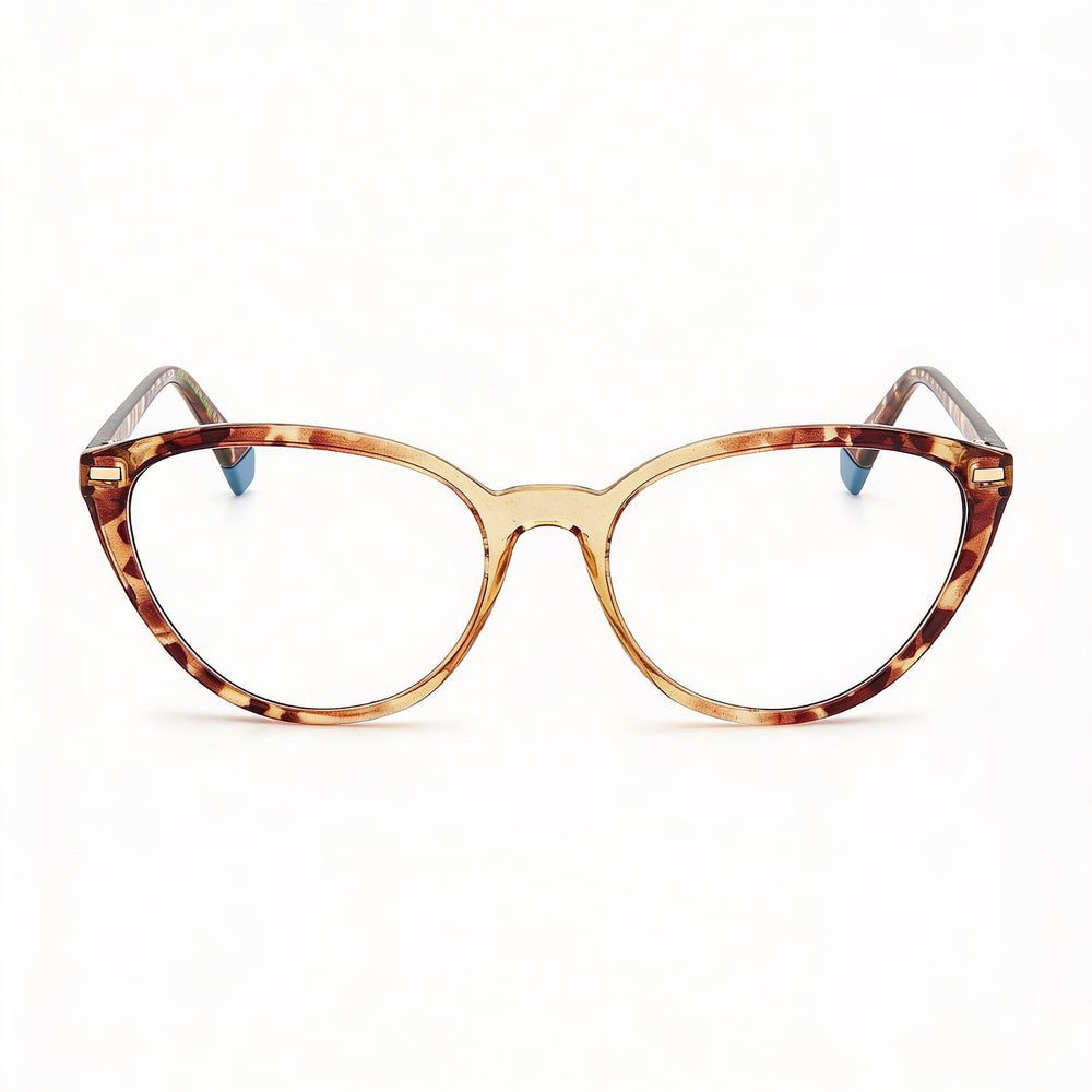 Gafas de sol Polaroid Pld D432 para mujer, con montura de ojo de gato inyectada, color beige habano, 53 mm