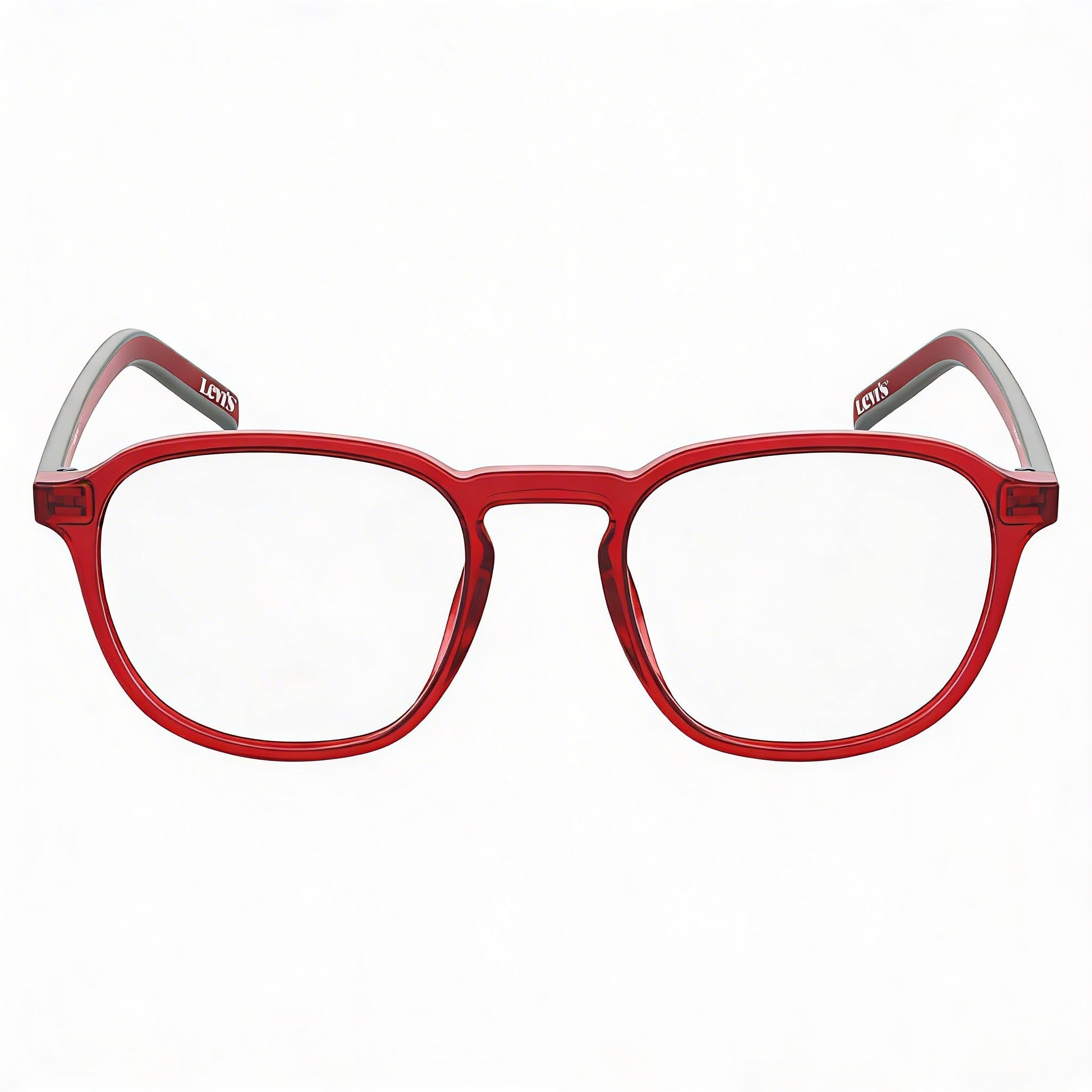Levi's Lv 1024 Women's Red Plastic Prescription Ready Eyeglass Frames, 50mm Lens, 20mm Bridge, 145mm Temple, Photo 2