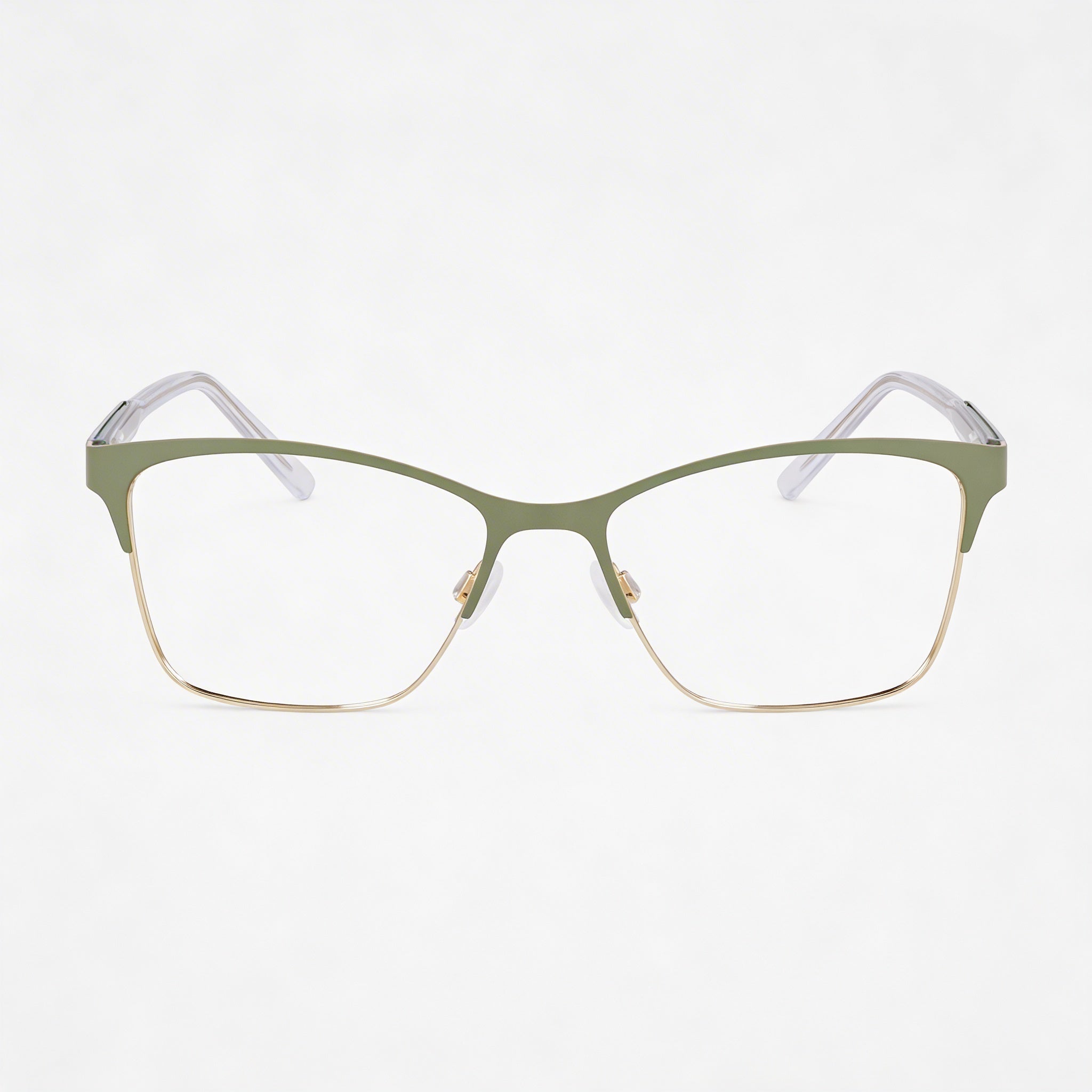 DKNY Dk3008 Unisex Eyewear featuring Metal Frame in cargo/gold, Polycarbonate Non-polarised Lenses, Size 53-16-140mm, Photo 1