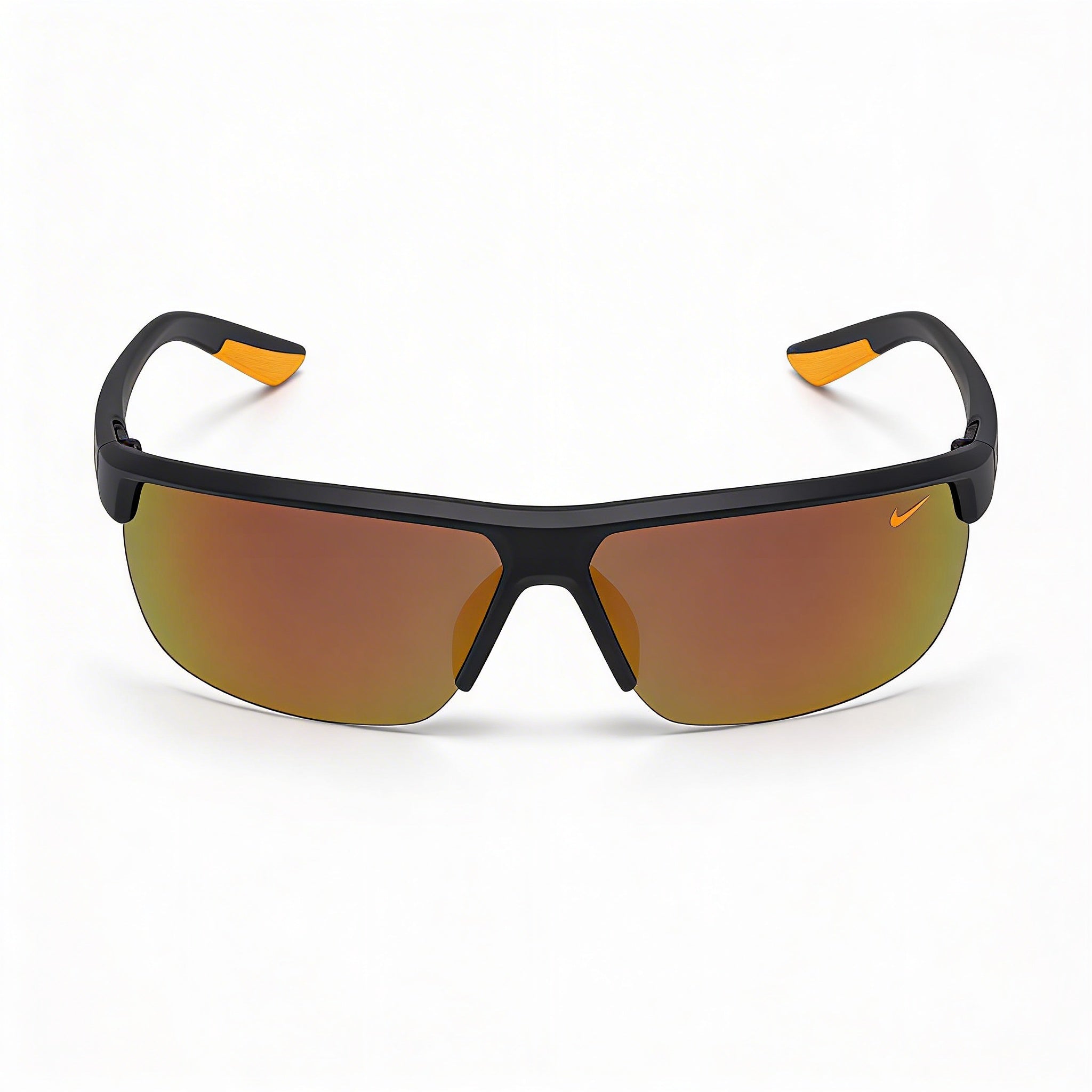 Gafas de sol Nike Tempest unisex de plástico, montura Gridiron Total Orange, lentes de espejo marrones anaranjadas, protección UV de 60 mm, Photo 2