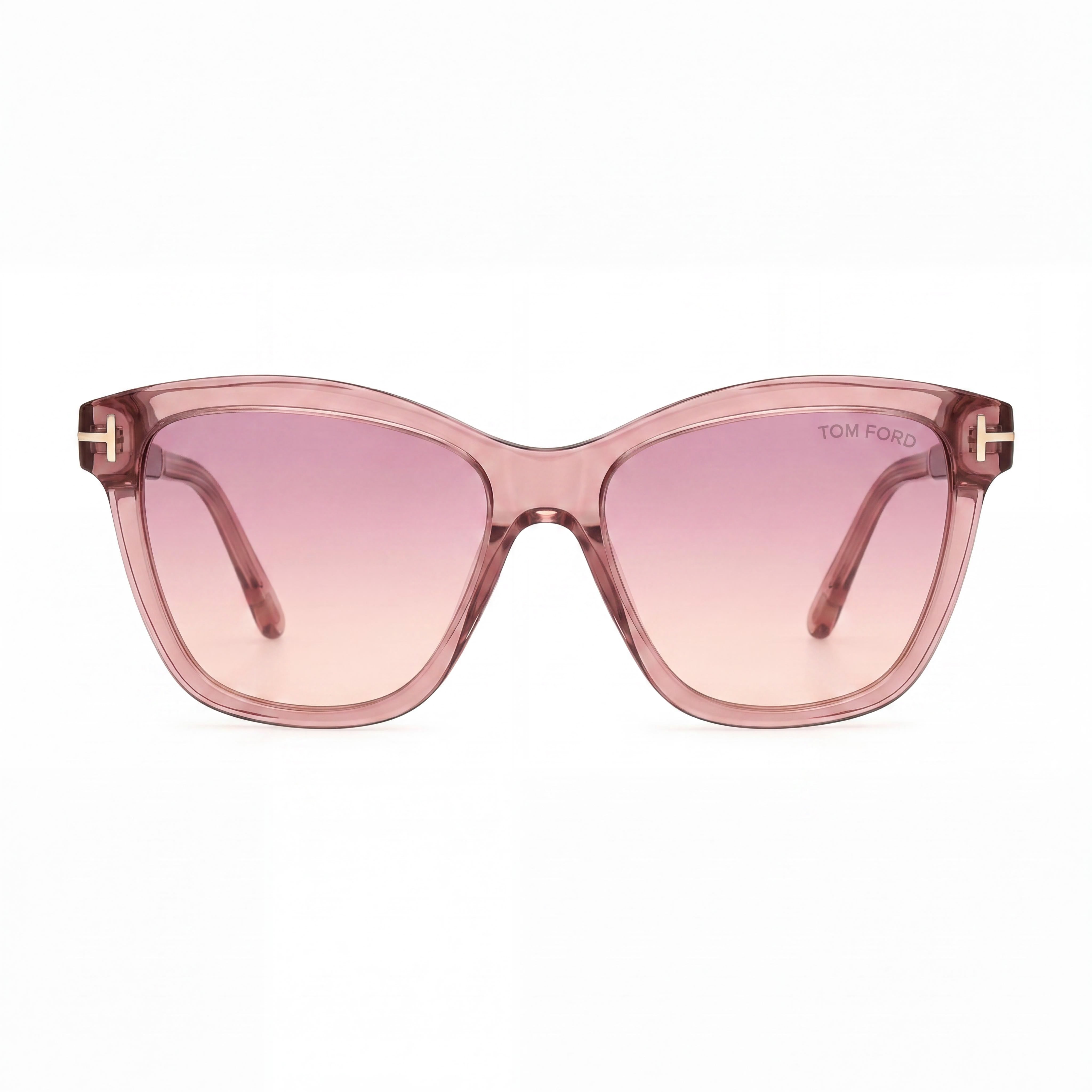 Tom Ford Sports Style Women's Multi-coloured Plastic Frame Sunglasses Pink Violet Gradient Lenses 54mm Lens Width, Photo 2