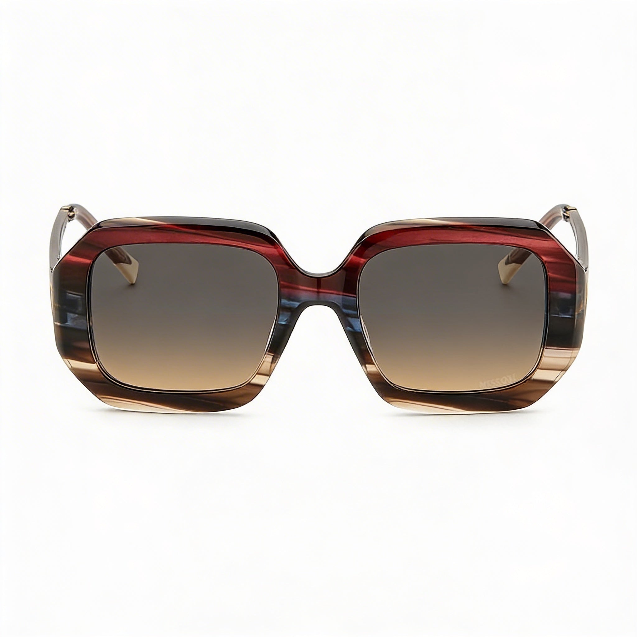 Gafas de sol clásicas Missoni para mujer, acetato havana con degradado gris, protección UV, 53 mm, Photo 2