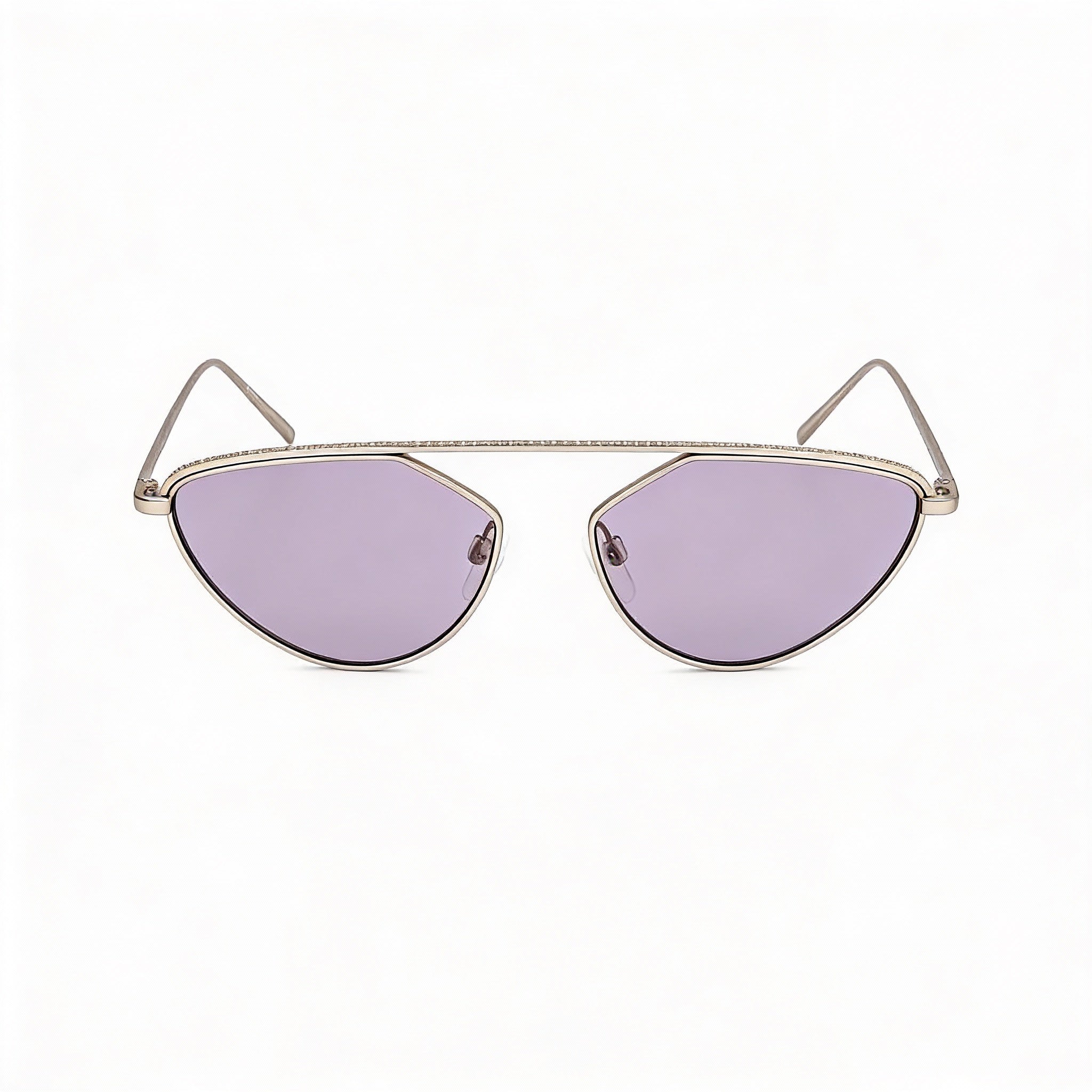 Gafas de sol DKNY Classic para mujer con montura de metal dorado, lentes ahumados claros y protección UV de 55 mm, Photo 2