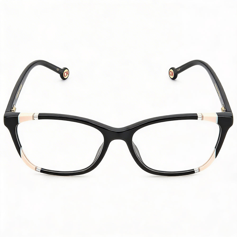 Gafas de sol Carolina Herrera Her 0124 para mujer con montura de acetato color nude negro y lentes de 54 mm de ancho