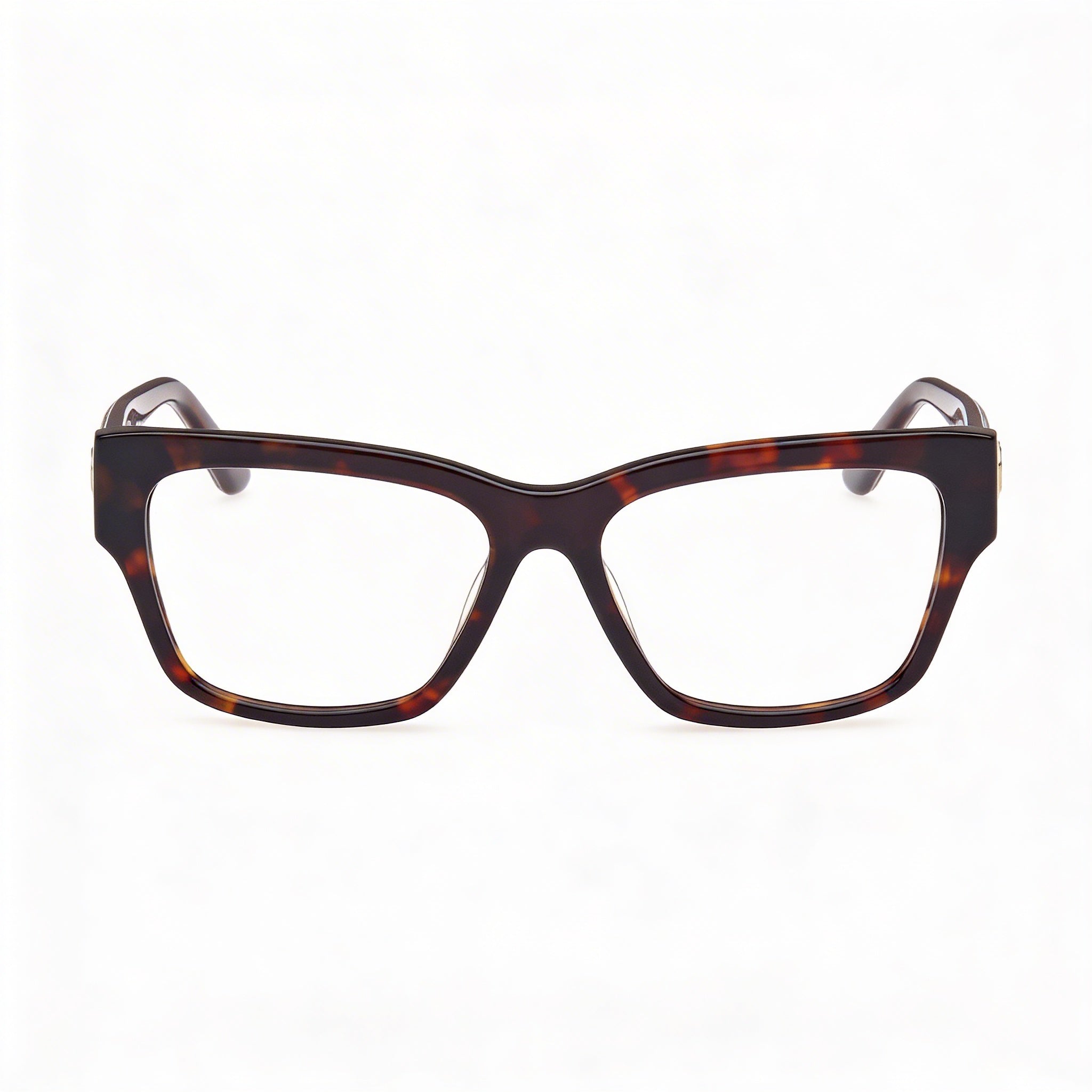 GUESS Gu50126 Women's Dark Havana Animal Monocolor Plastic Frame Non- Polycarbonate Lens Eyewear 53mm, Photo 2