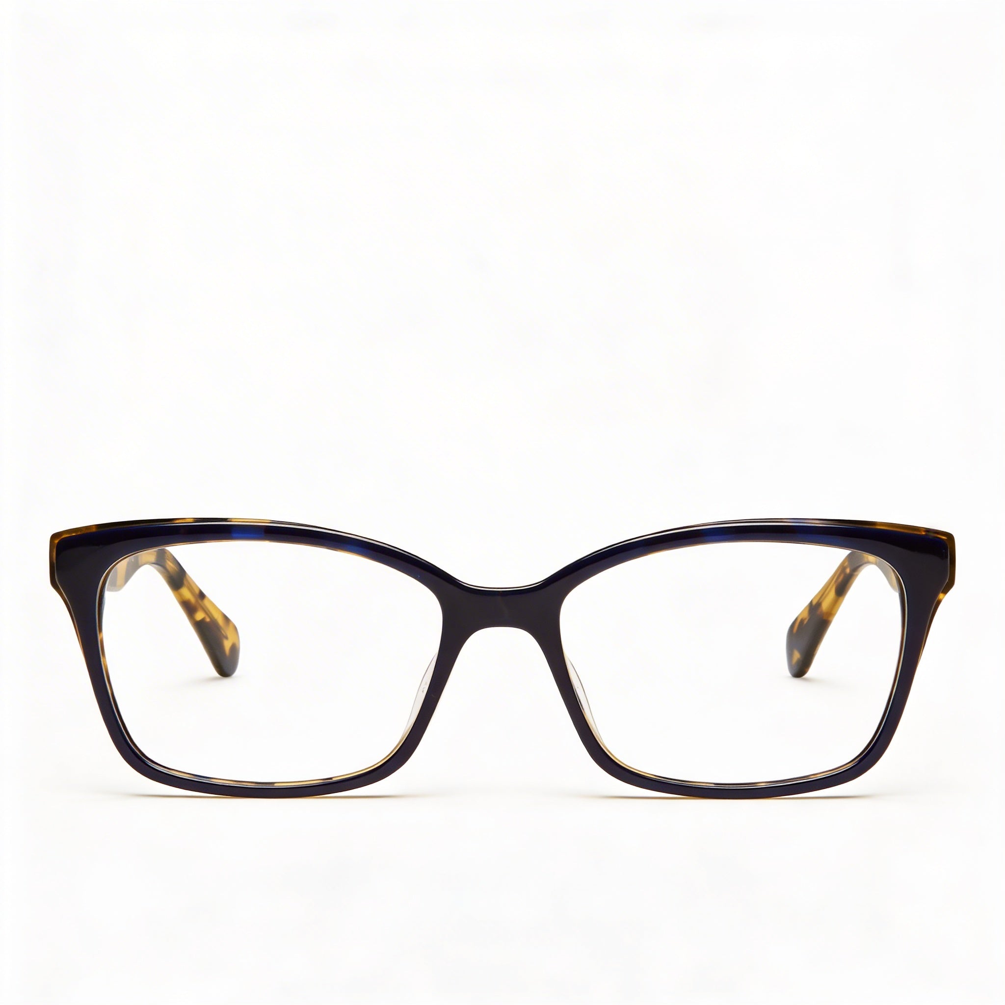 kate spade new york Jeri Gafas de mujer de montura de plástico azul habana con lentes polarizadas transparentes, ancho de lente 50mm, Photo 2