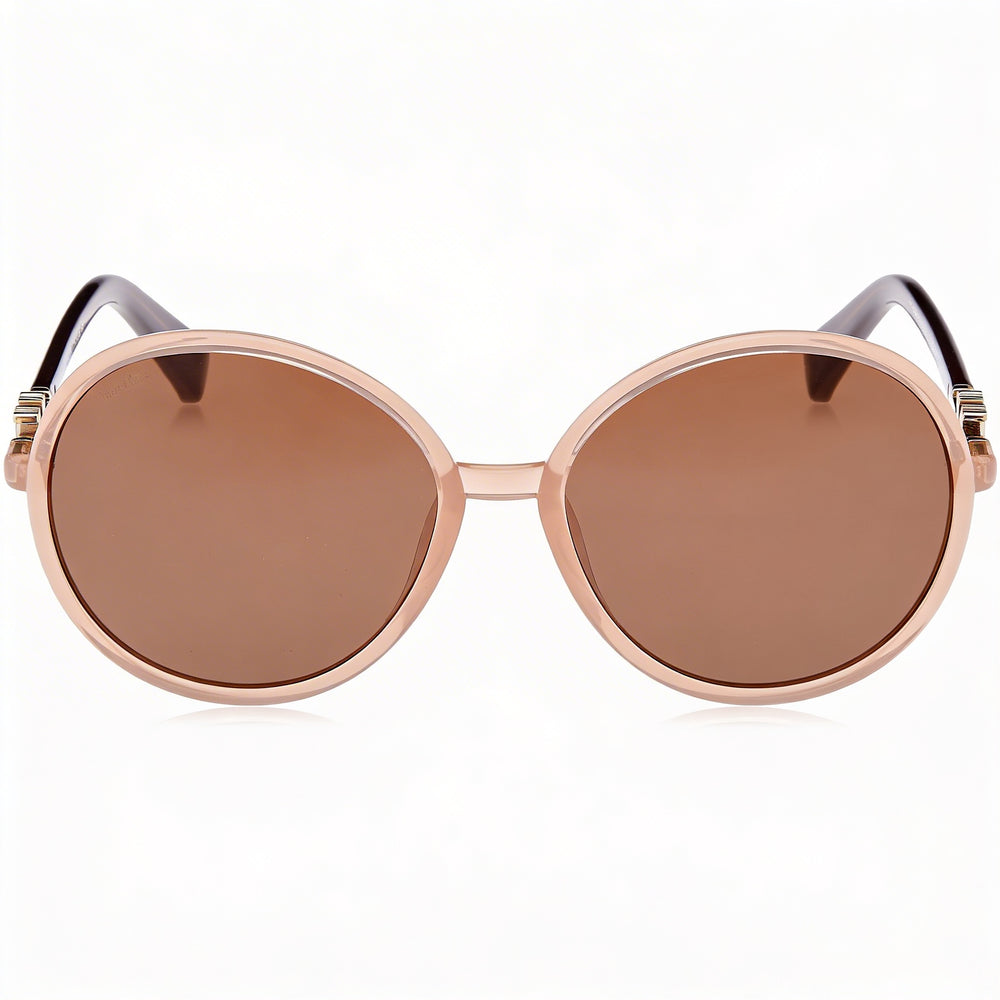 Gafas de sol MaxMara Modern para mujer con montura inyectada beige y lentes degradadas marrones 58-17-140