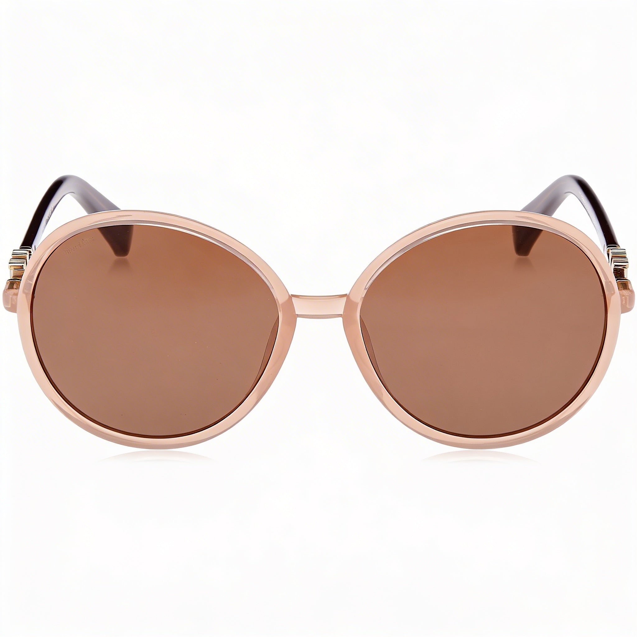 Gafas de sol MaxMara Modern para mujer con montura inyectada beige y lentes degradadas marrones 58-17-140, Photo 2